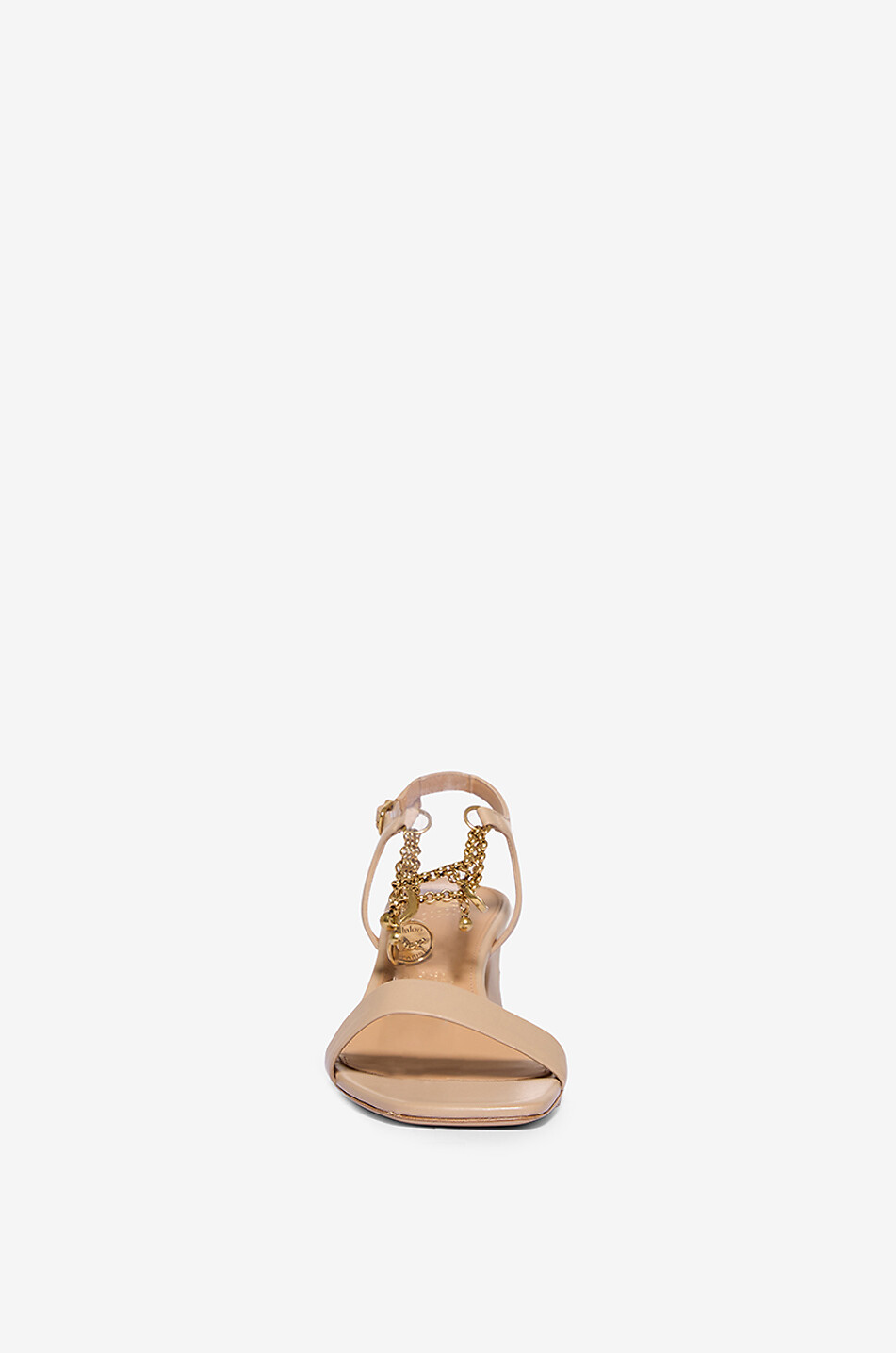 CHLOE Sandales à talon en cuir nappa Chloé Charms 55 Femme ROSE CLAIR 2