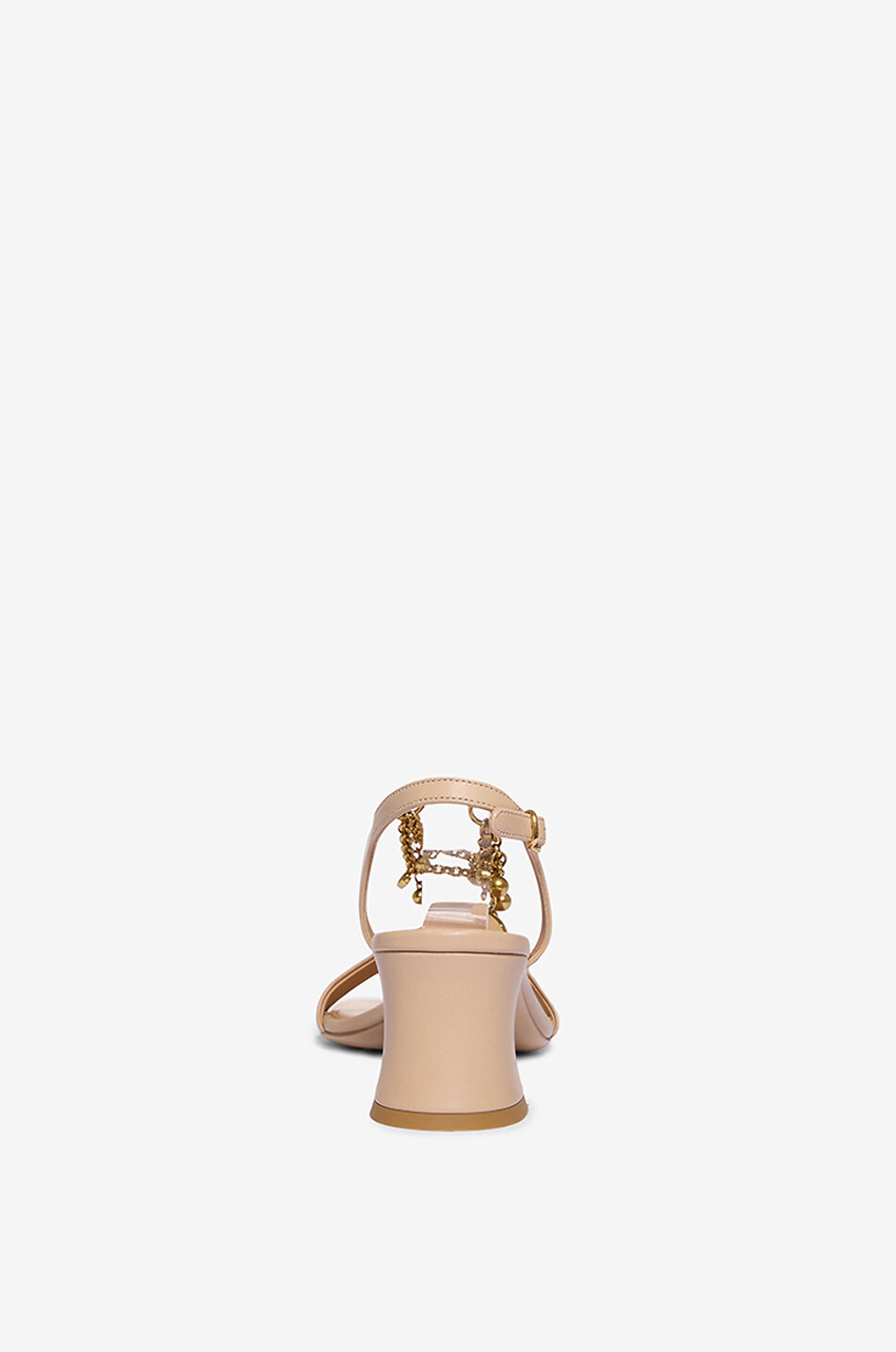 CHLOE Sandales à talon en cuir nappa Chloé Charms 55 Femme ROSE CLAIR 4