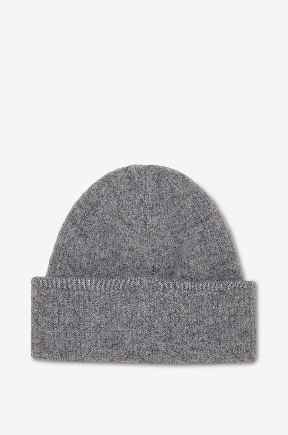 JACQUEMUS Alpaka-Rippstrickmütze Le bonnet Gros Grain Herren GRAU 2