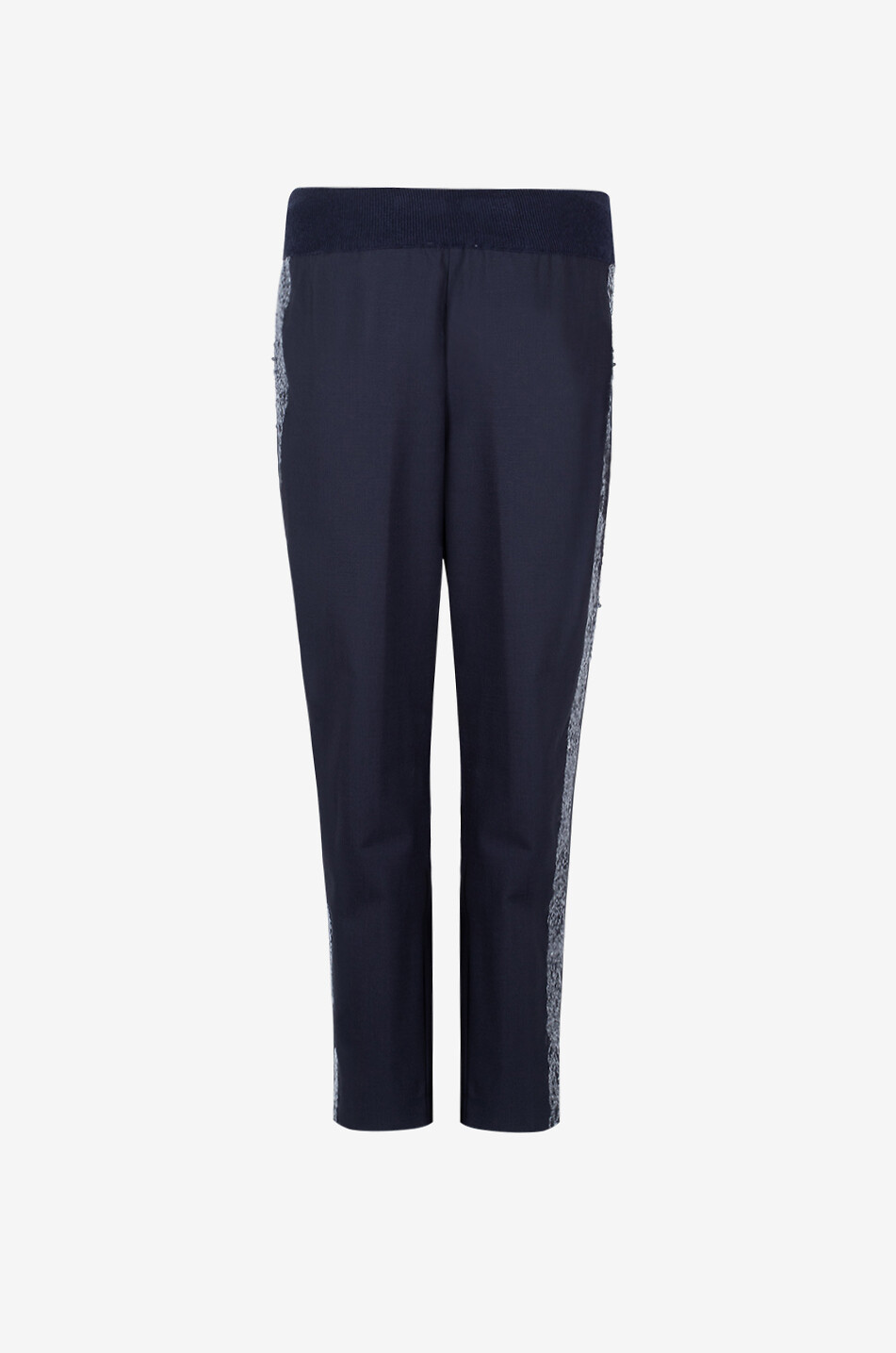 PANICALE Pantalon jogging à coulisse en toile brodé Femme BLEU FONCE 2