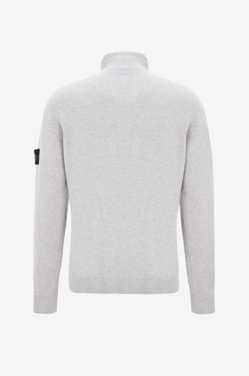 STONE ISLAND 5100040 Lambswool jumper with buttoned stand-up collar Men GREY 2
