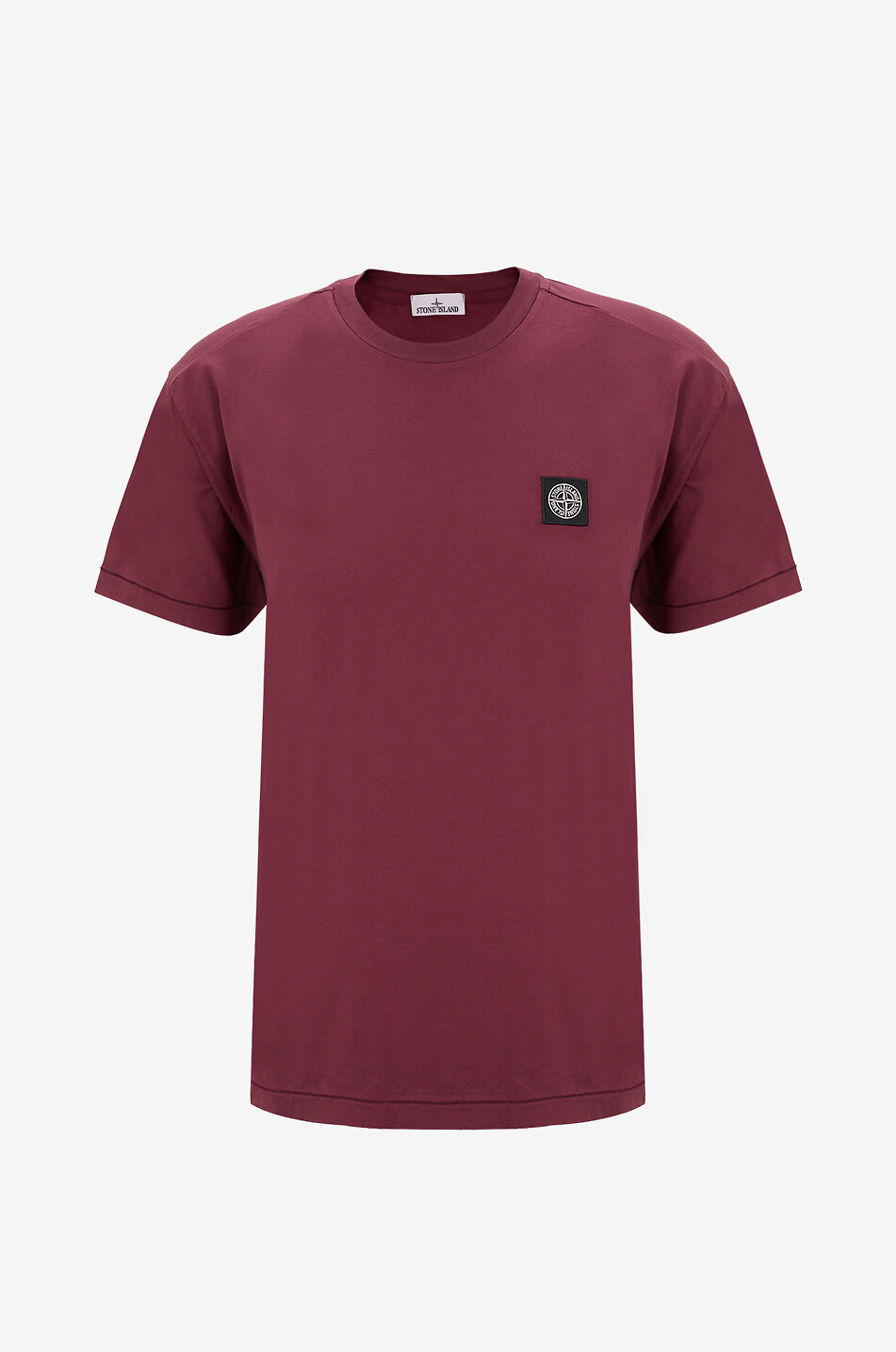STONE ISLAND T-shirt à manches courtes en coton 2100027 Homme ROUGE FONCÉ 1