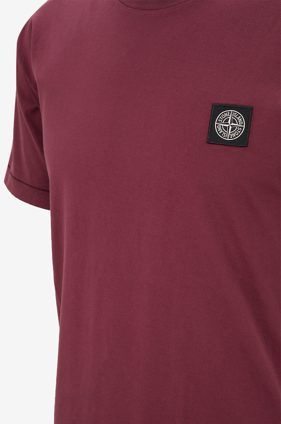 STONE ISLAND T-shirt à manches courtes en coton 2100027 Homme ROUGE FONCÉ 3