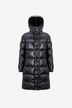 Hanoverian long lacquered nylon down jacket