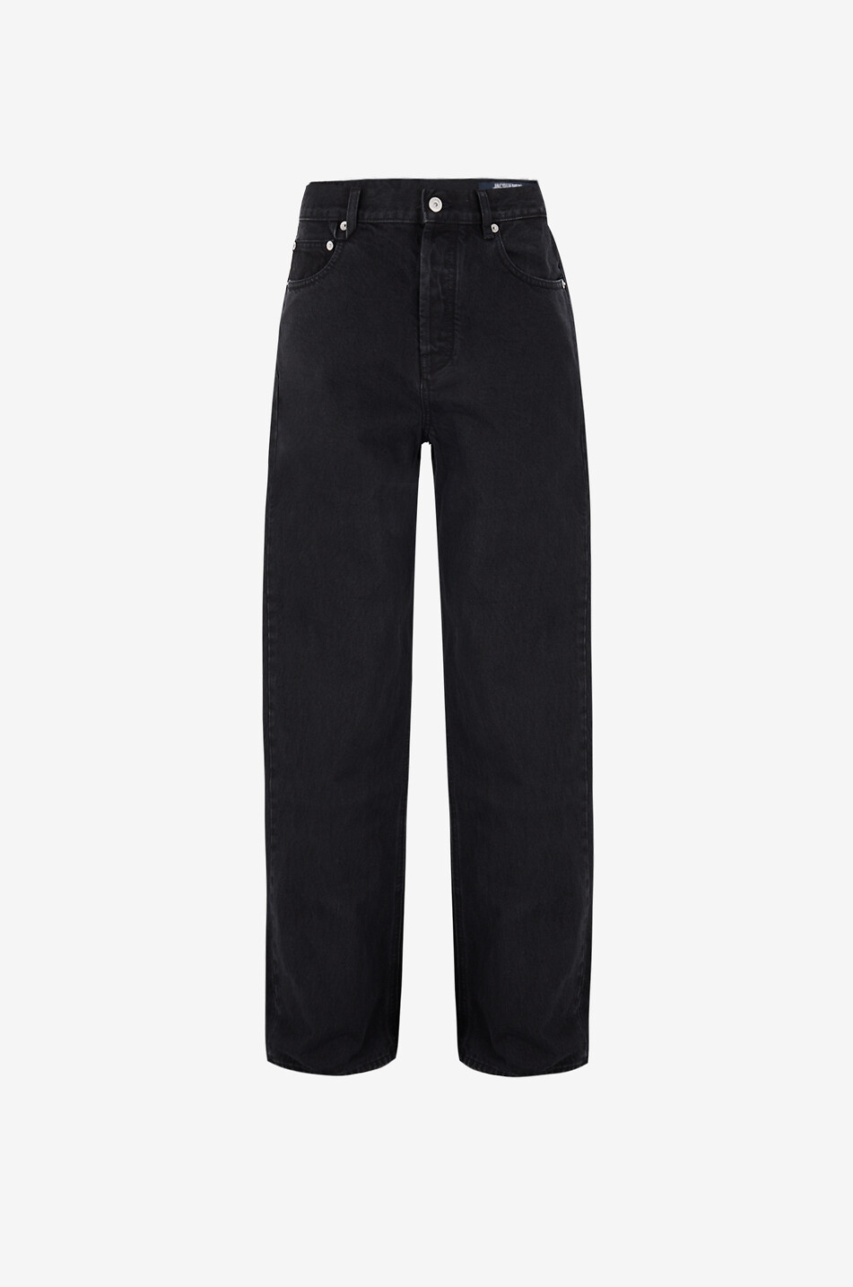 Le de-Nîmes Droit Black relaxed straight jeans