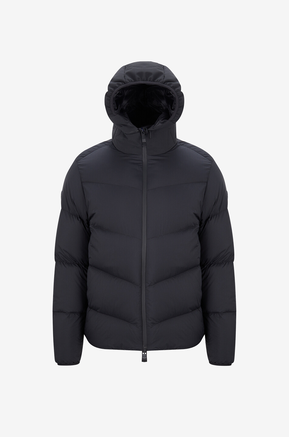 MONCLER Kurze Daunenjacke mit Kapuze Forez Herren SCHWARZ 1
