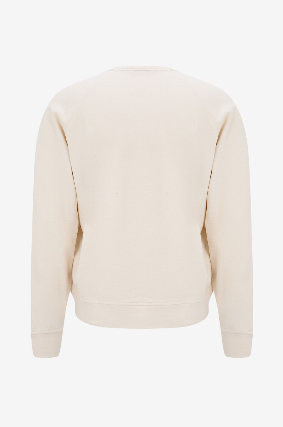 LEMAIRE Sweat-shirt à col rond en coton et laine Homme BLANC CASSE 2