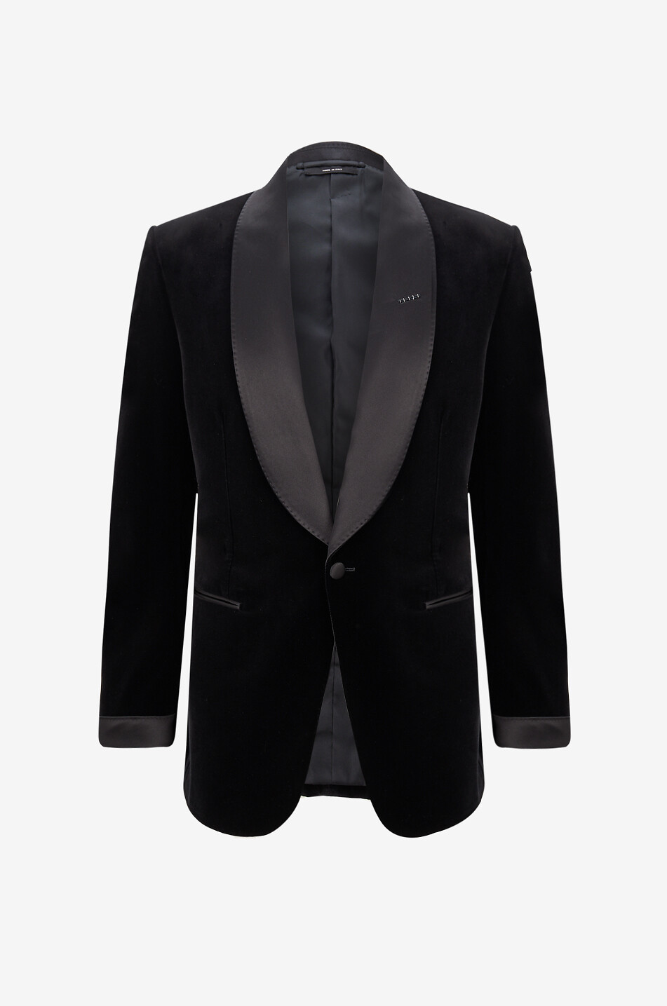 Smokingjacke aus Samt und Satin mit Schalkragen Shelton