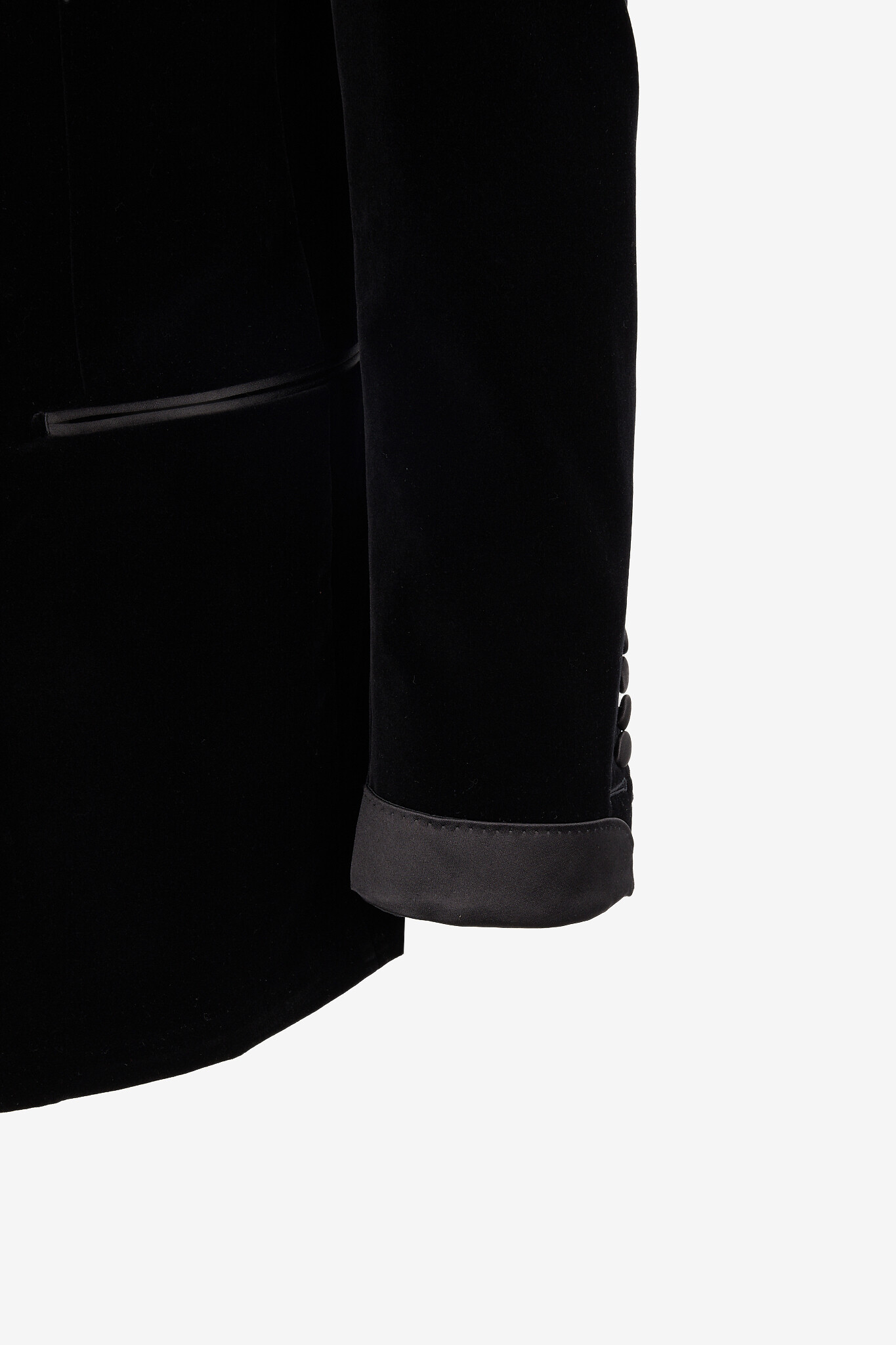 TOM FORD Smokingjacke aus Samt und Satin mit Schalkragen Shelton Herren SCHWARZ 3