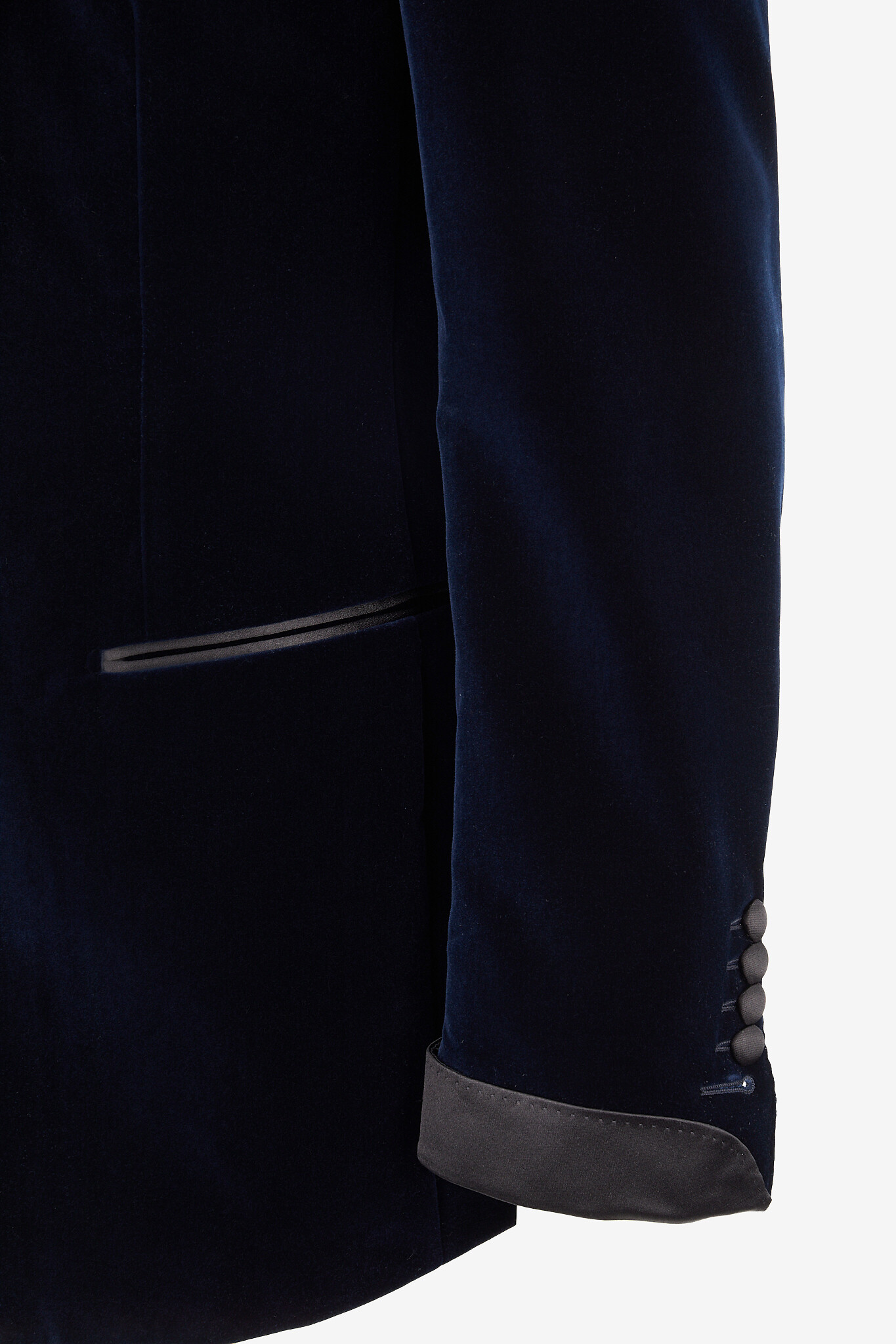 TOM FORD Veste de smoking en velours et satin Shelton Homme BLEU FONCE 3