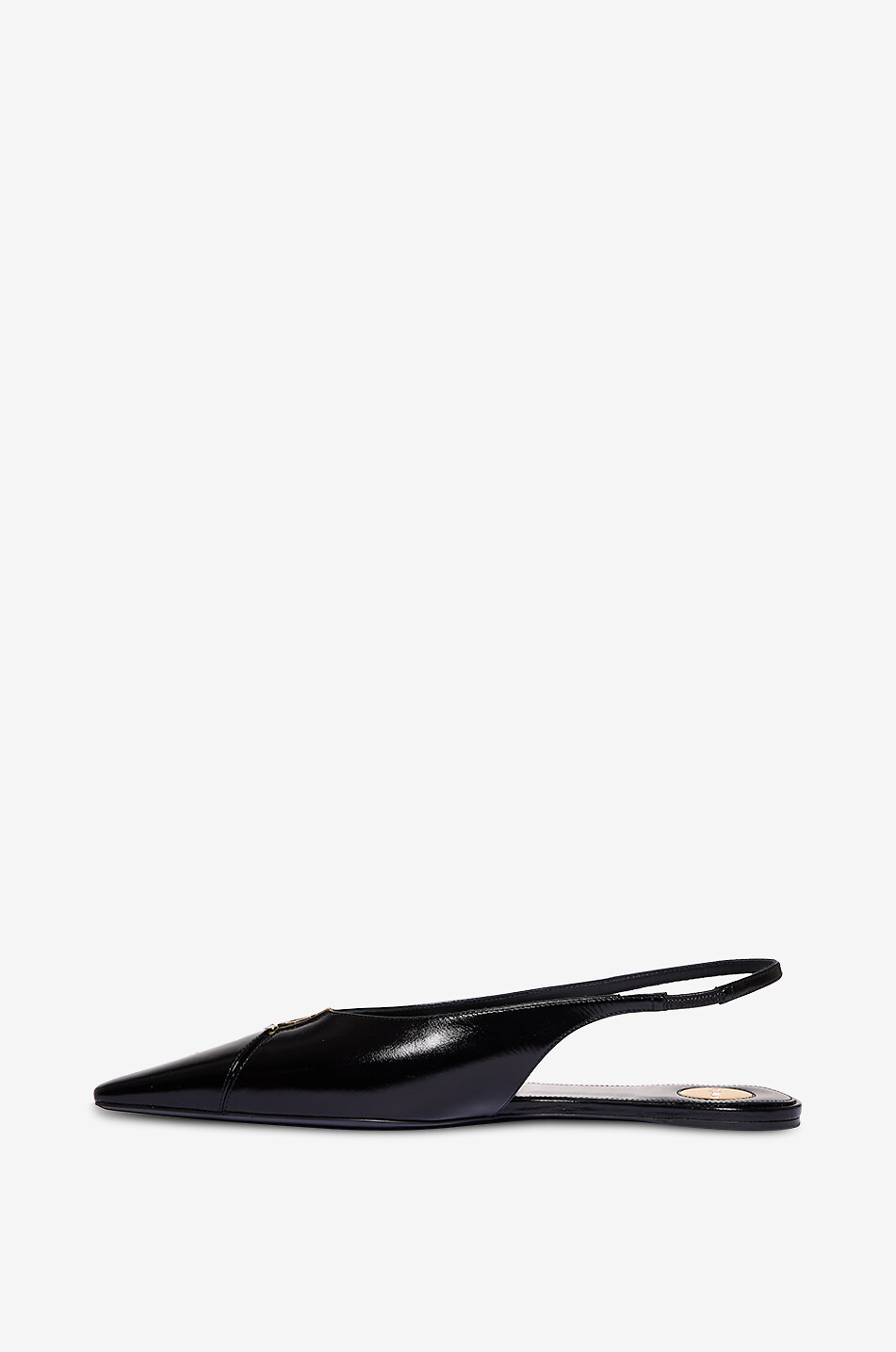 SAINT LAURENT PARIS Babylone nappa leather slingback ballet flats Women BLACK 3