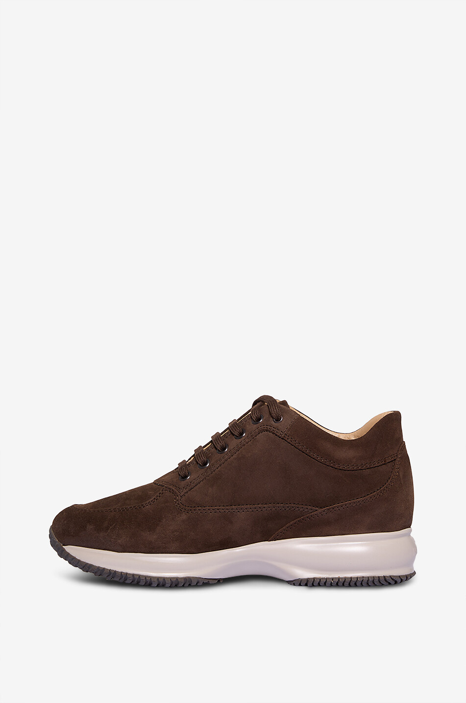 HOGAN Hogan Interactive rhinestone-embellished suede sneakers Women DARK BROWN 3