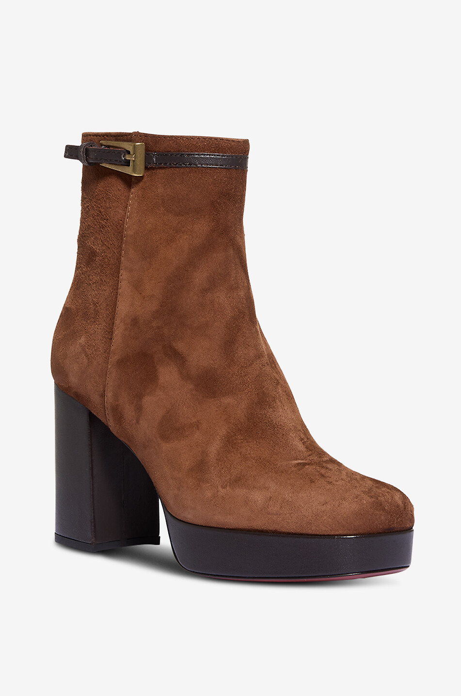 Wildleder-Stiefeletten mit Blockabsatz Averia