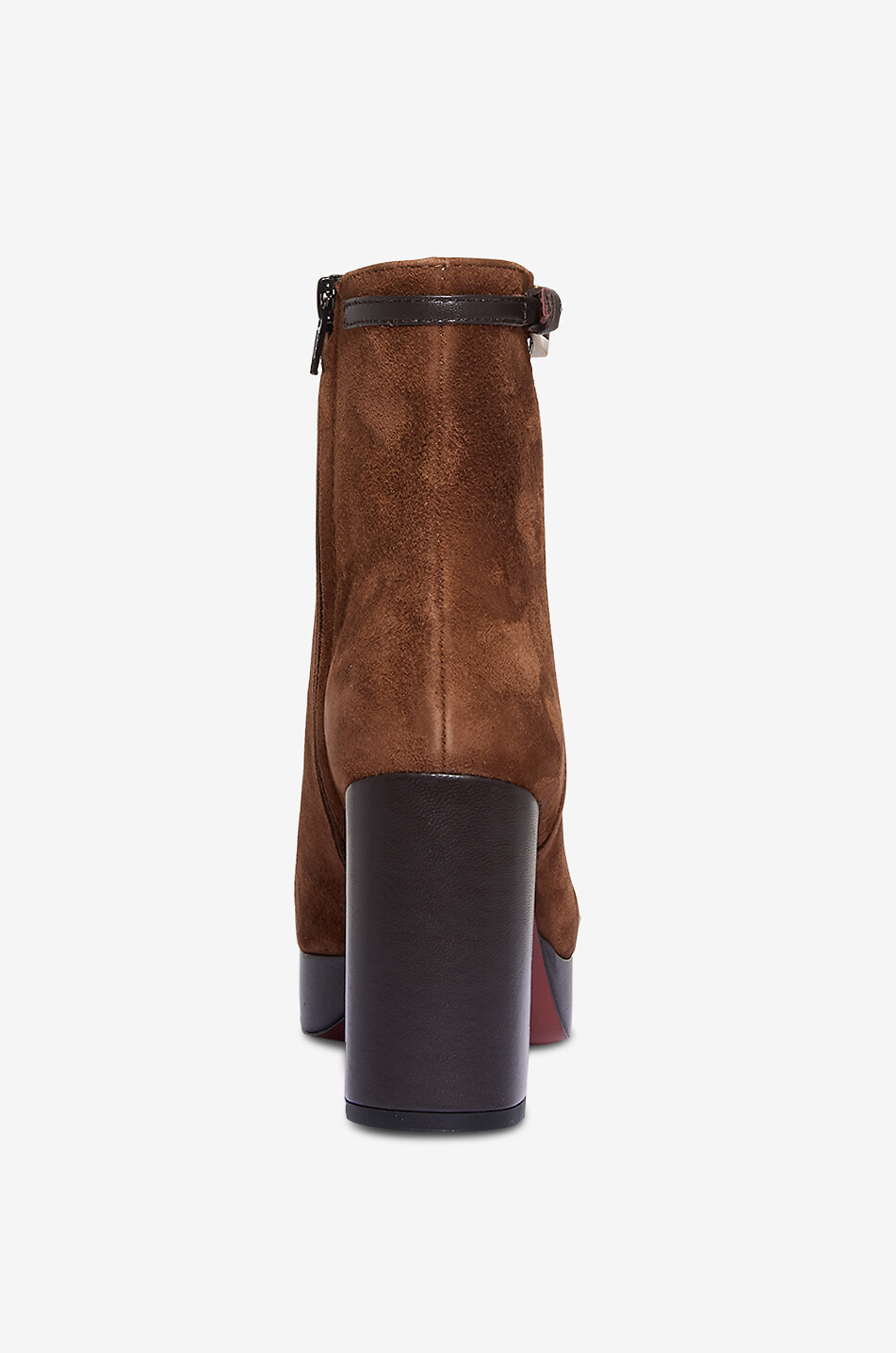 BONGENIE Wildleder-Stiefeletten mit Blockabsatz Averia Damen BRAUN 4