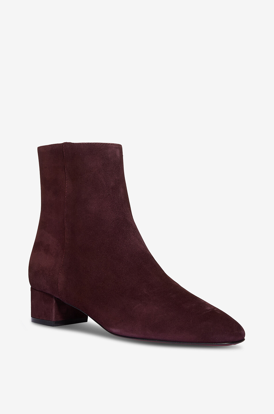 BONGENIE Wildleder-Stiefeletten mit Blockabsatz Kaoris Damen DUNKELVIOLETT 1