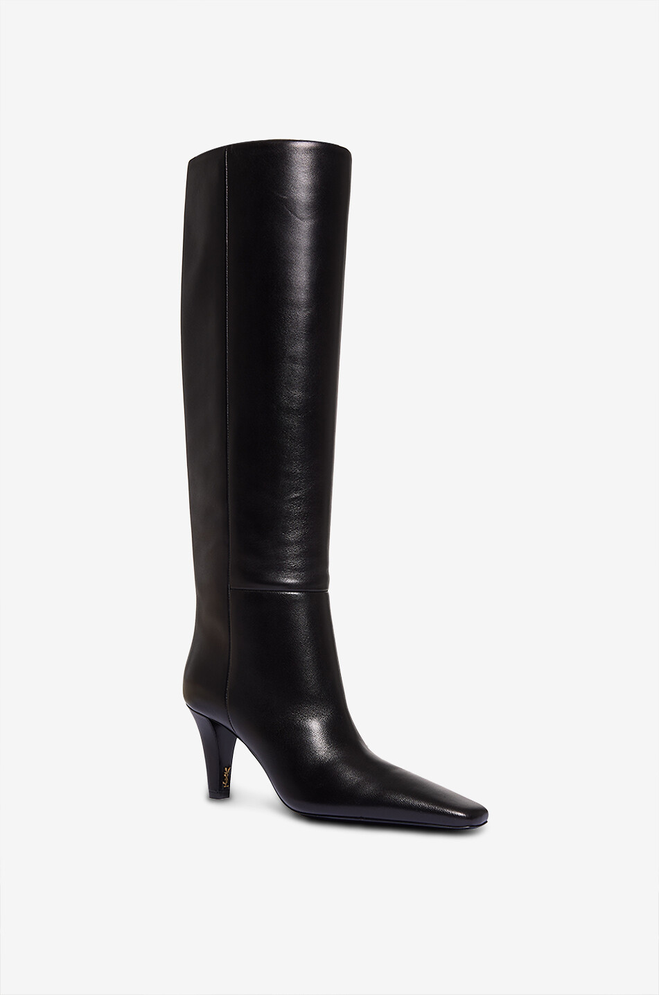 SAINT LAURENT PARIS Nappalederstiefel mit Absatz Jill 75 Damen SCHWARZ 1