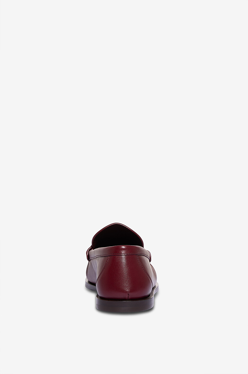 SAINT LAURENT PARIS Laurent 05 smooth leather loafers Women DARK RED 4