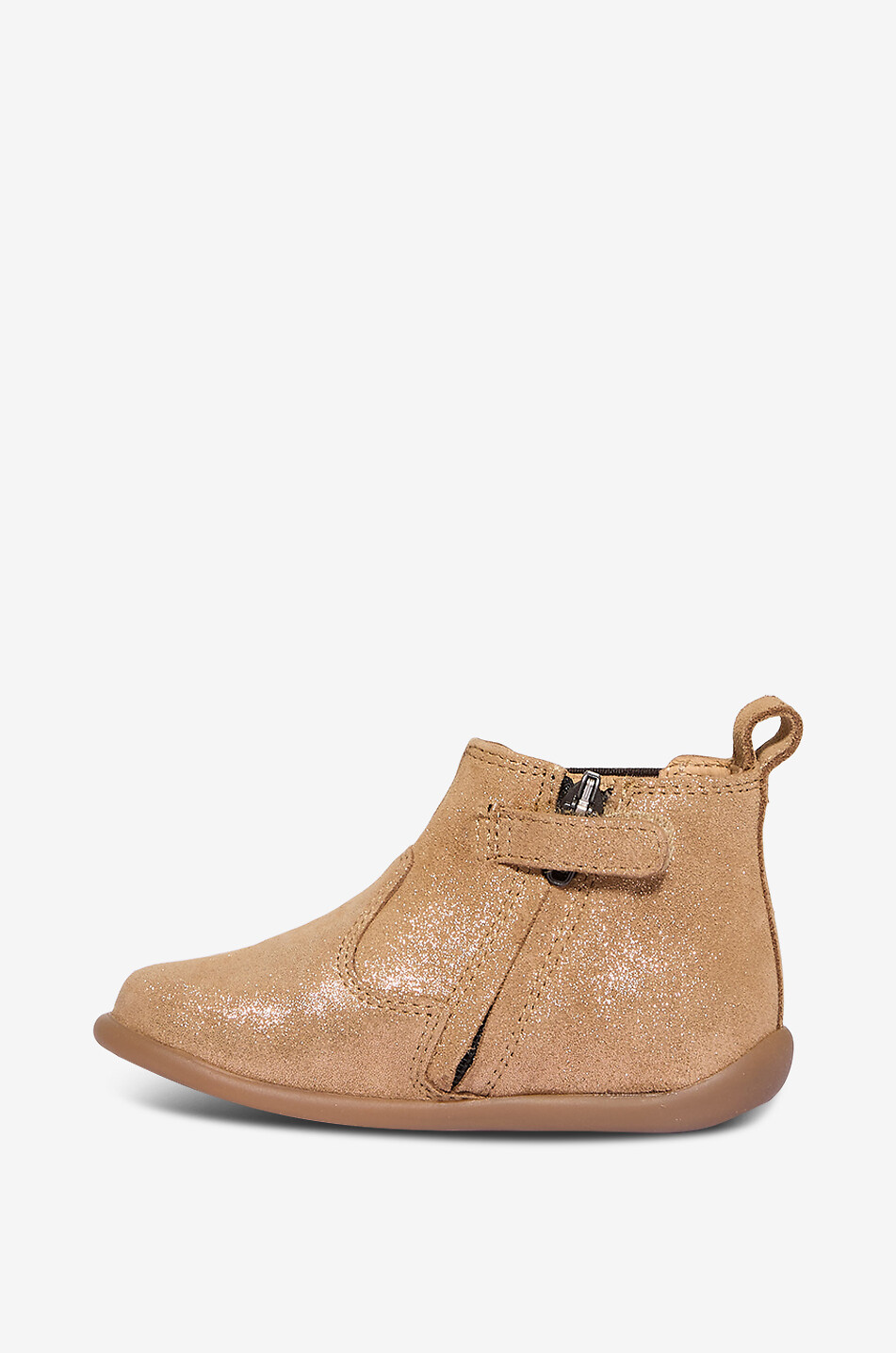 POM D'API Bottines bébé en cuir pailleté Stand-up Jod Bébé BEIGE 3