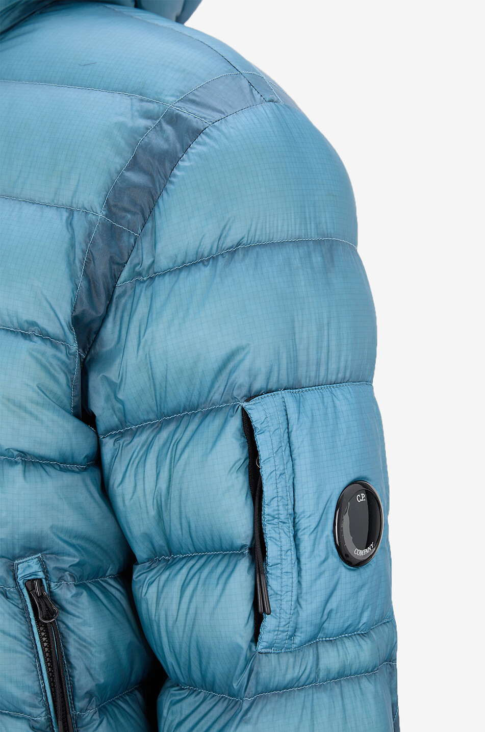 C.P. COMPANY Doudoune courte en tissu technique DD-Shell Homme BLEU 3