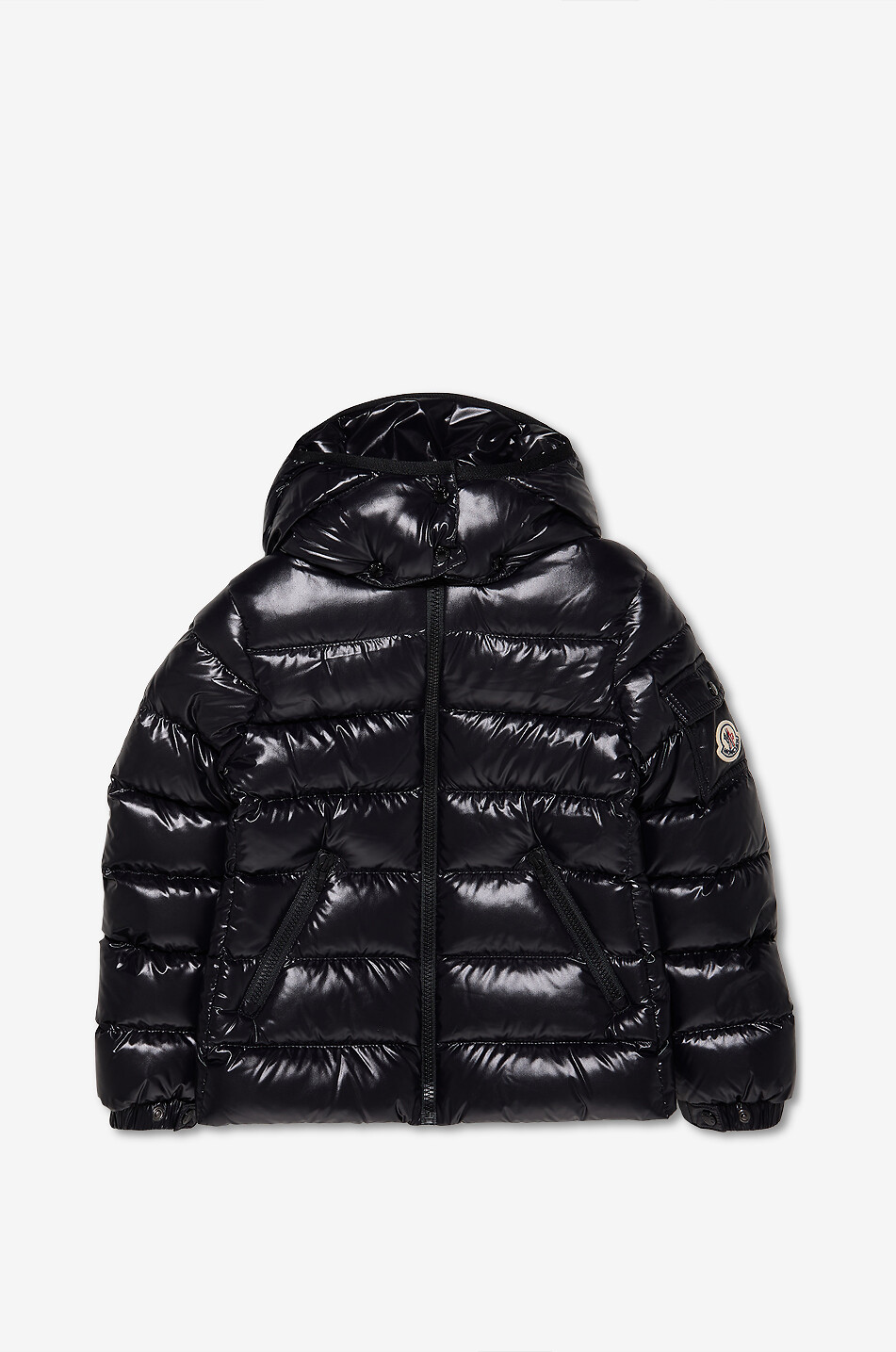 Bady girls' lacquer nylon short cinched down jacket