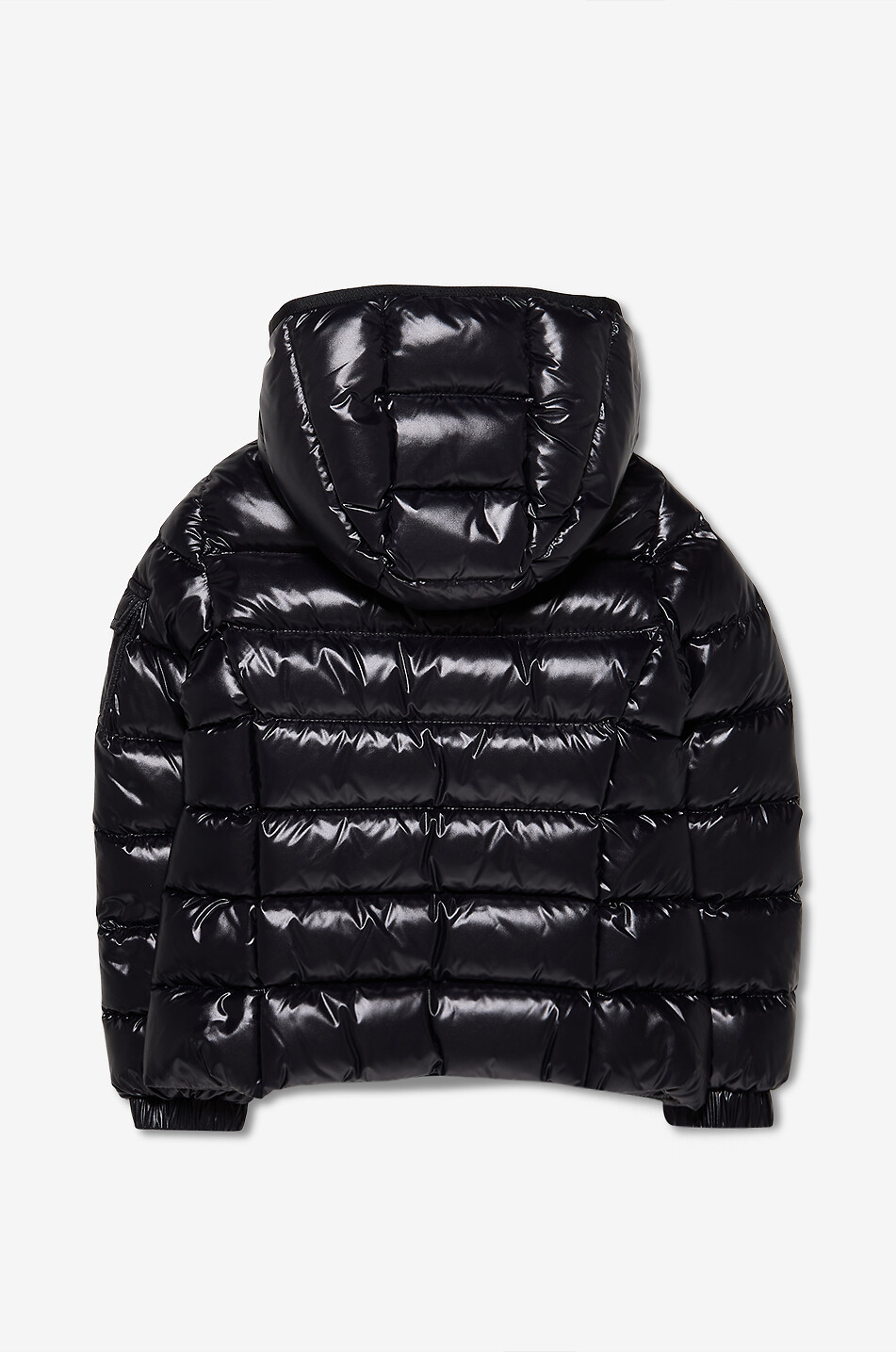 MONCLER Bady girls' lacquer nylon short cinched down jacket Girl BLACK 2