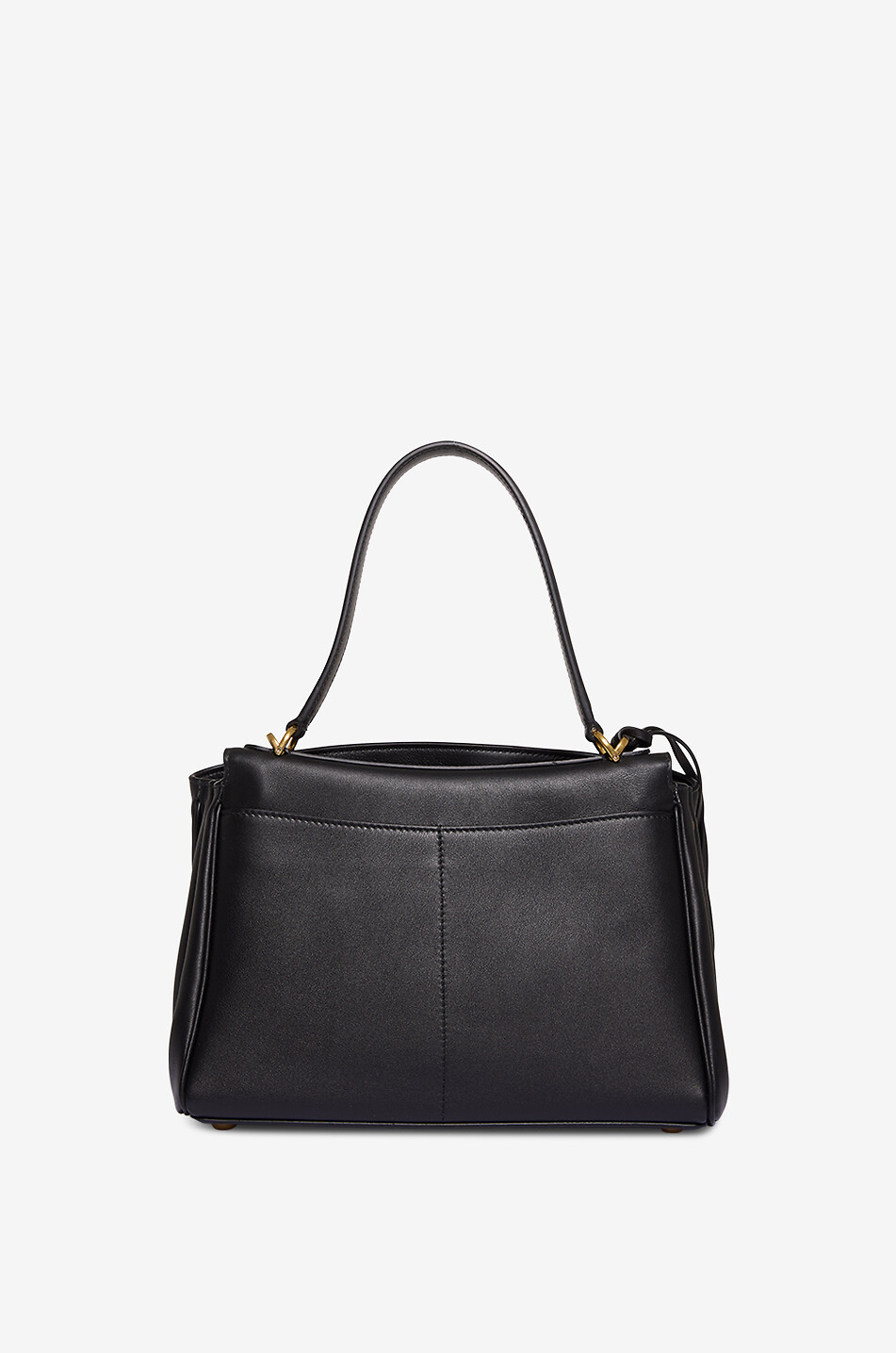 BALENCIAGA Sac à main en cuir lisse Rodeo Top Handle S Femme NOIR 3