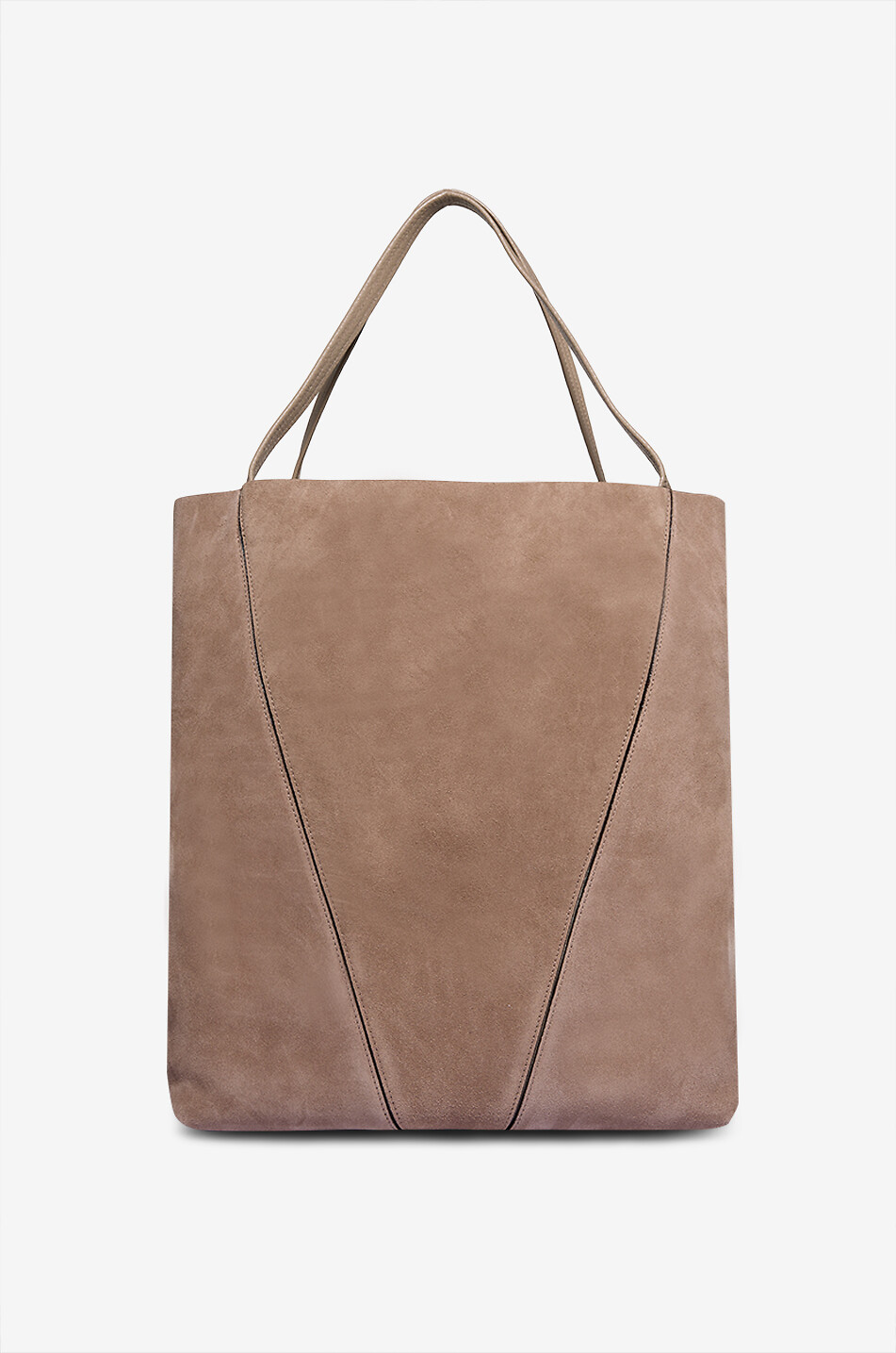 CHLOE Chloé Spin Large suede tote bag Women BEIGE 3