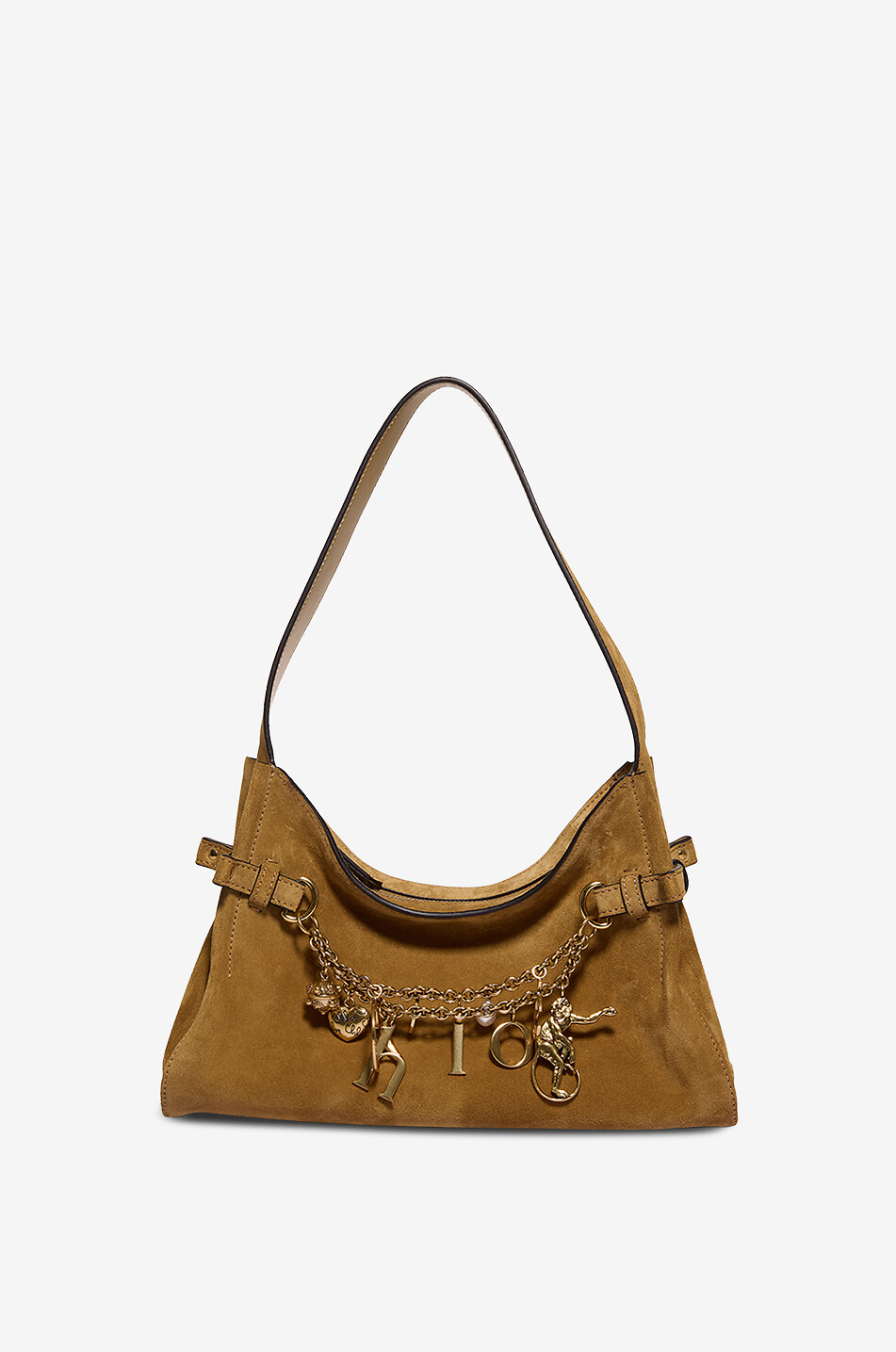 Sac hobo en daim Chloé Charms CHLOE BEIGE Bongénie