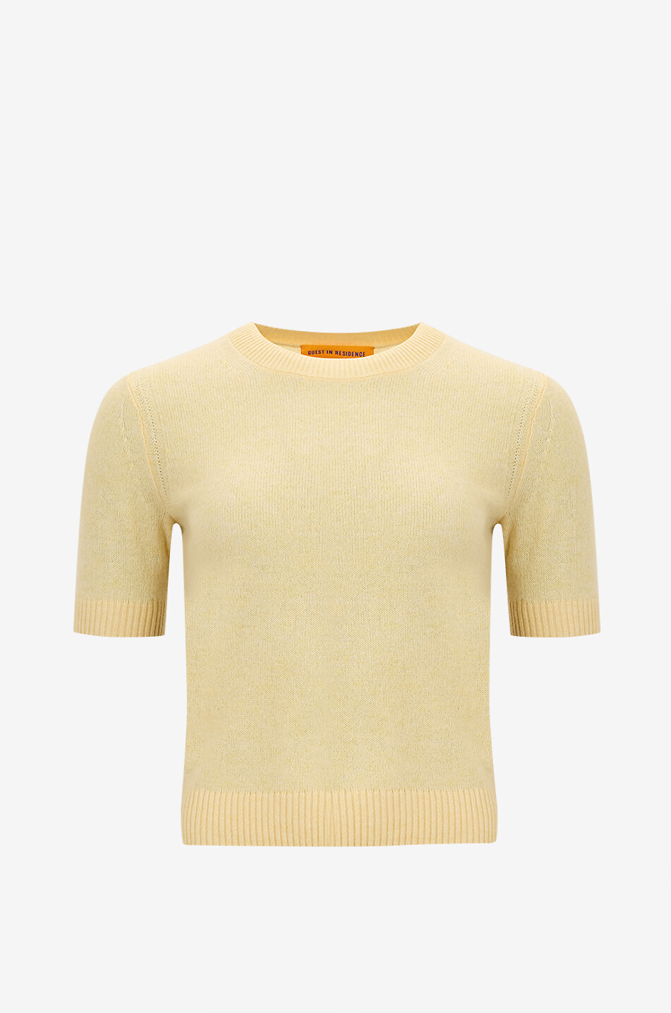 GUEST IN RESIDENCE Sweater Tee short-sleeved cashmere jumper Women YELLOW 1