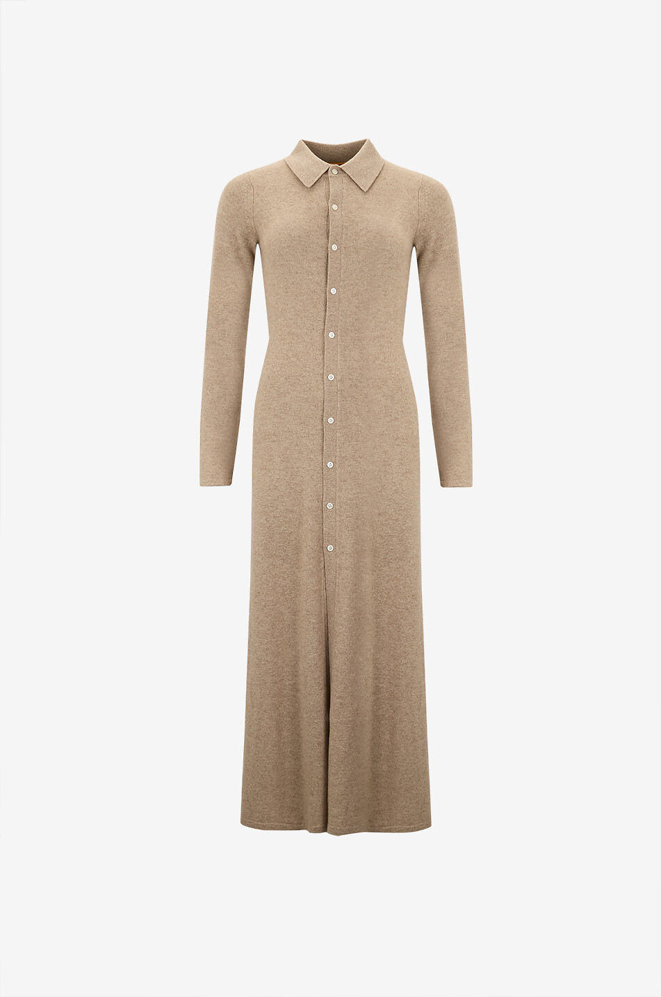 GUEST IN RESIDENCE Showtime fine-gauge cashmere knit shirt dress Women BROWN 1