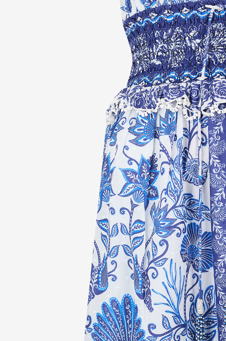 Shell Garden printed voile maxi dress