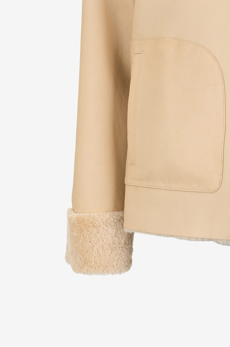 ARMA Kurzer Wendemantel aus Lammfell Teila Damen Hellbeige 5
