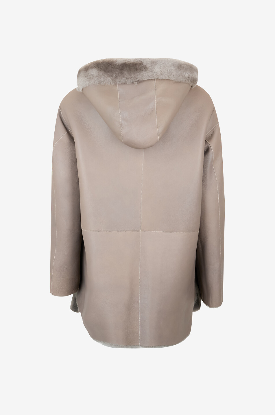 ARMA Ambra reversible shearling mid-length coat Women BEIGE 6