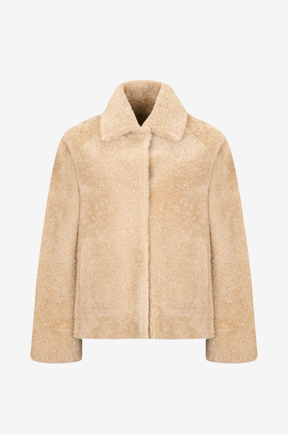 ARMA Kurzer Wendemantel aus Lammfell Teila Damen Hellbeige 1