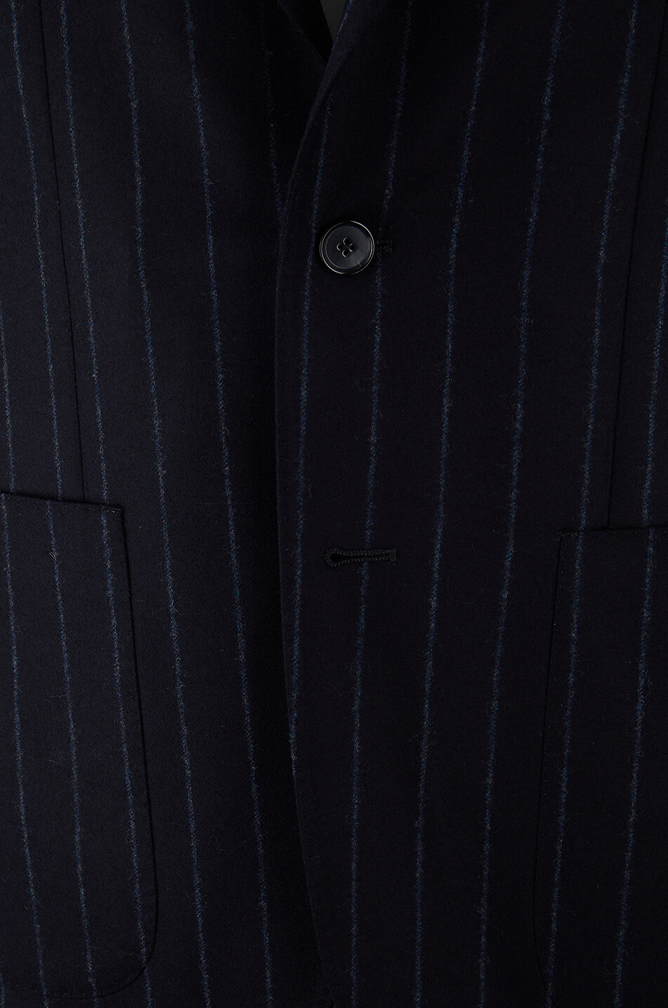 CARUSO Gestreifter Flanell-Anzug Herren DUNKELBLAU 3