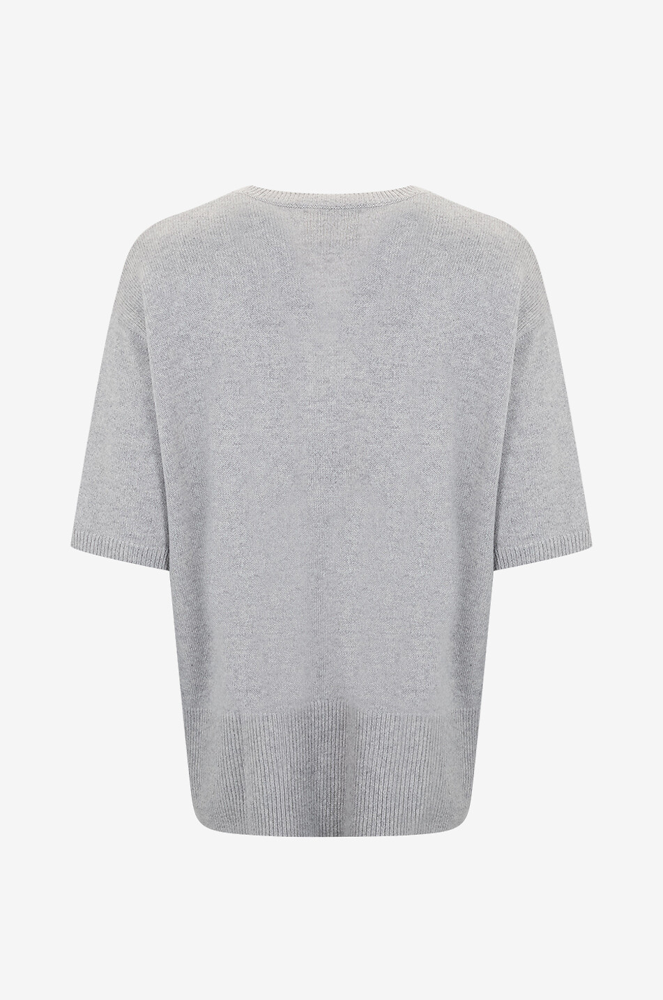 LISA YANG Oversize-Kaschmirpullover mit Rundhalsausschnitt Camille Damen HELLGRAU 2