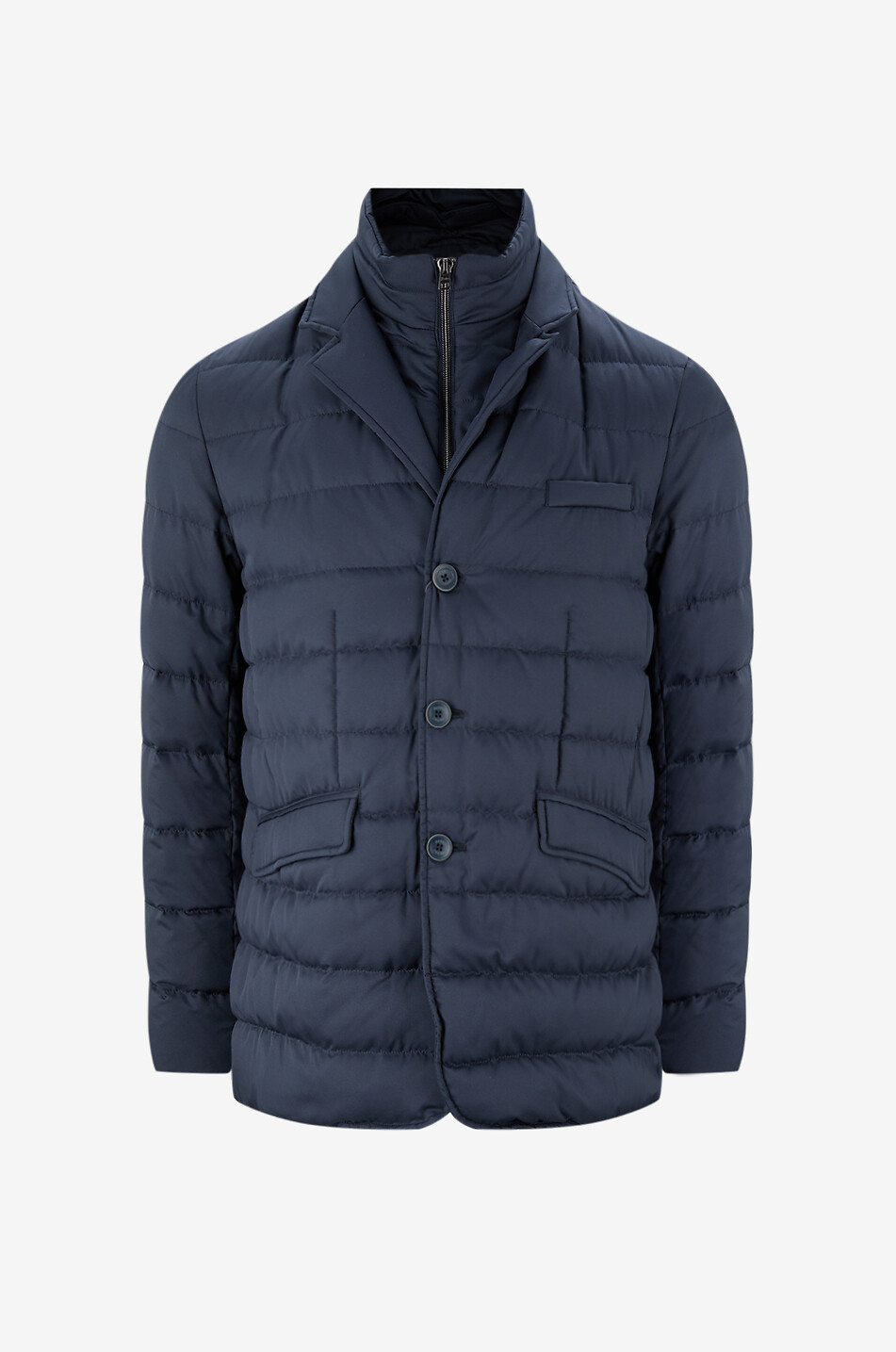 HERNO Lightweight quilted technical fabric jacket Men DARK BLUE 1