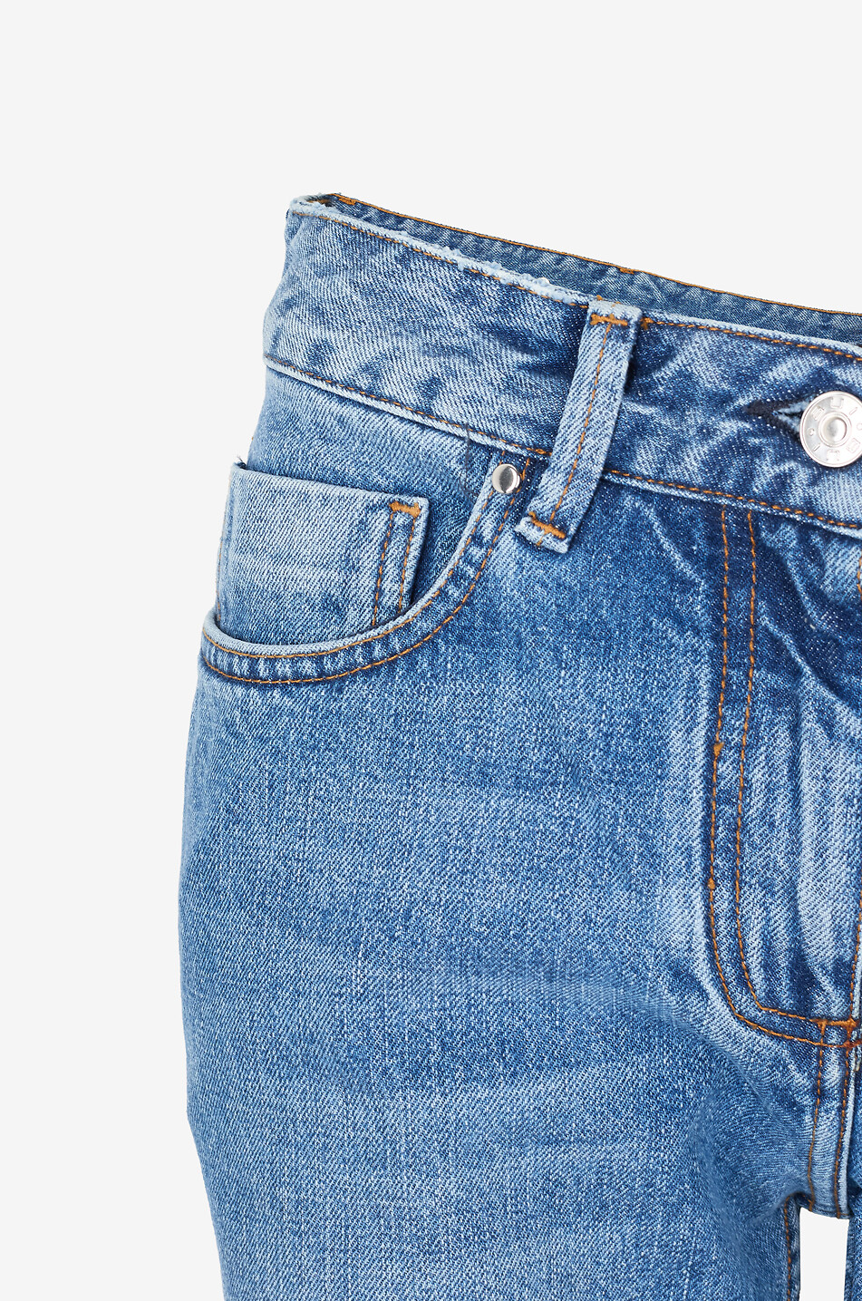 BARBARA BUI Gerade Jeans aus Denim Damen MITTELBLAU 3