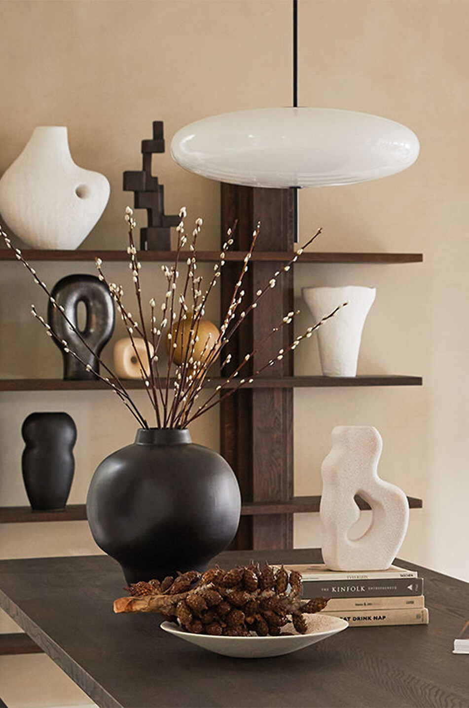 URBAN NATURE CULTURE AMSTERDAM Punti decorative ceramic serving bowl Home EGGSHELL 3