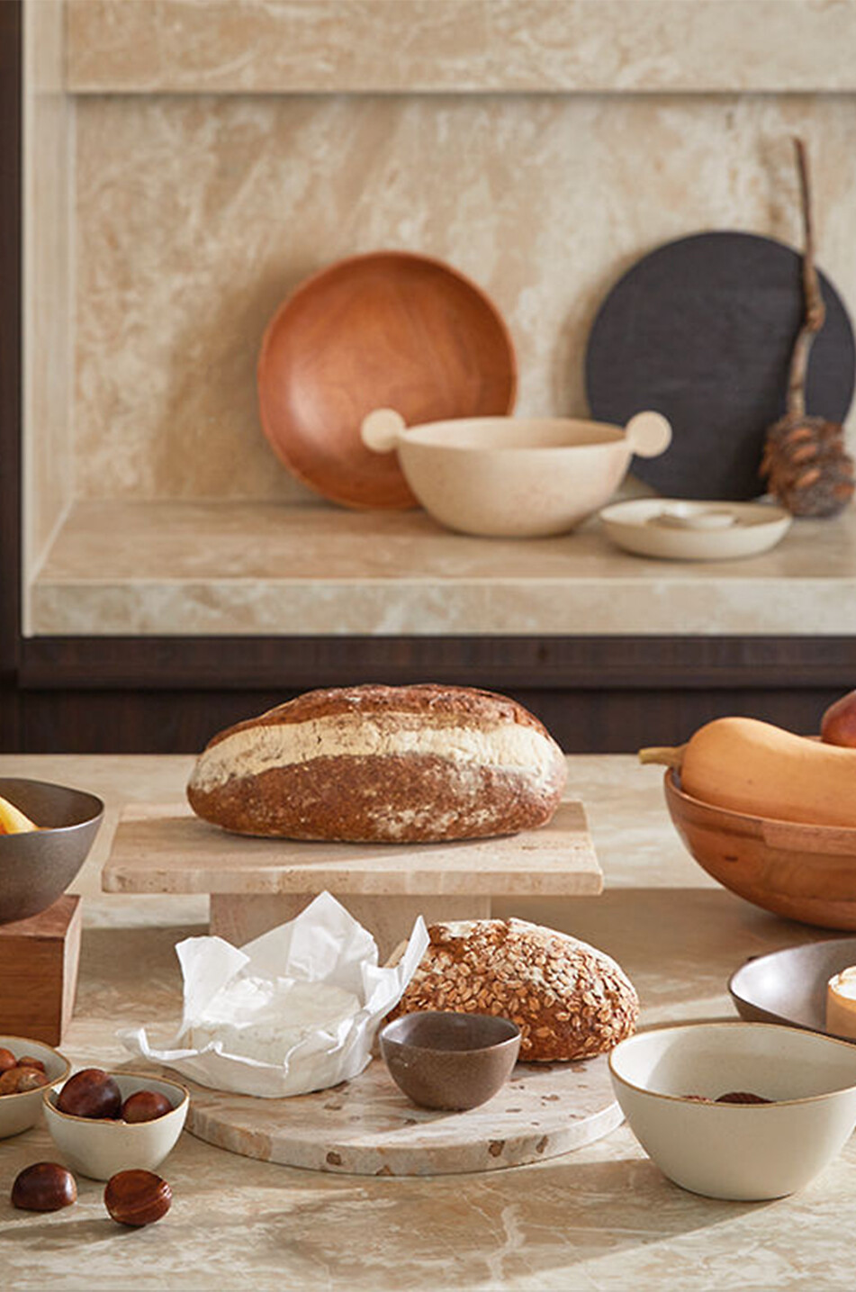 URBAN NATURE CULTURE AMSTERDAM Keramik-Tapas-Schale Ateljé - 8.3 cm Haus BEIGE 2