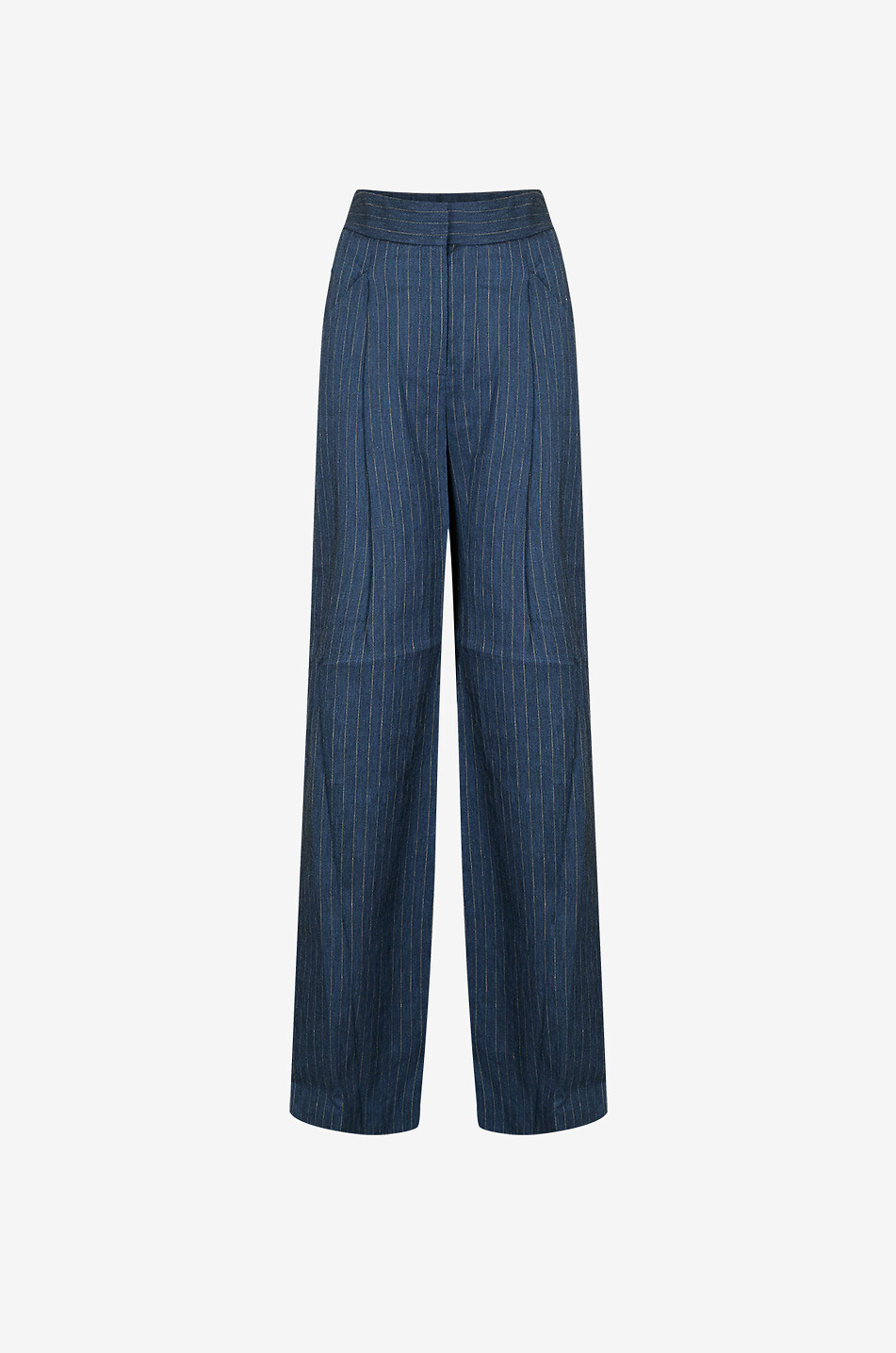 Pantalon large tailleur à rayures Rimini