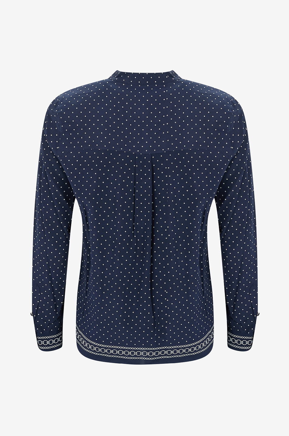 VERONICA BEARD Johnson long-sleeved printed silk shirt Women DARK BLUE 2