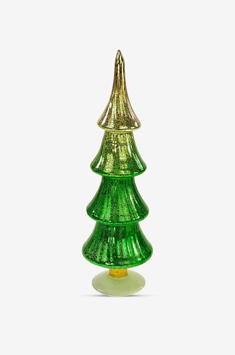 Dekorativer Tannenbaum aus zweifarbigem Glas L