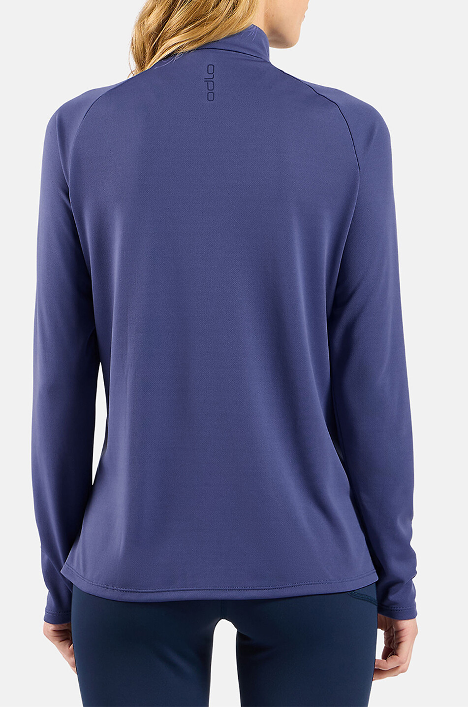 ODLO First Layer mit Stehkragen und Reissverschluss Essentials Ceramiwarm Damen BLAU 4
