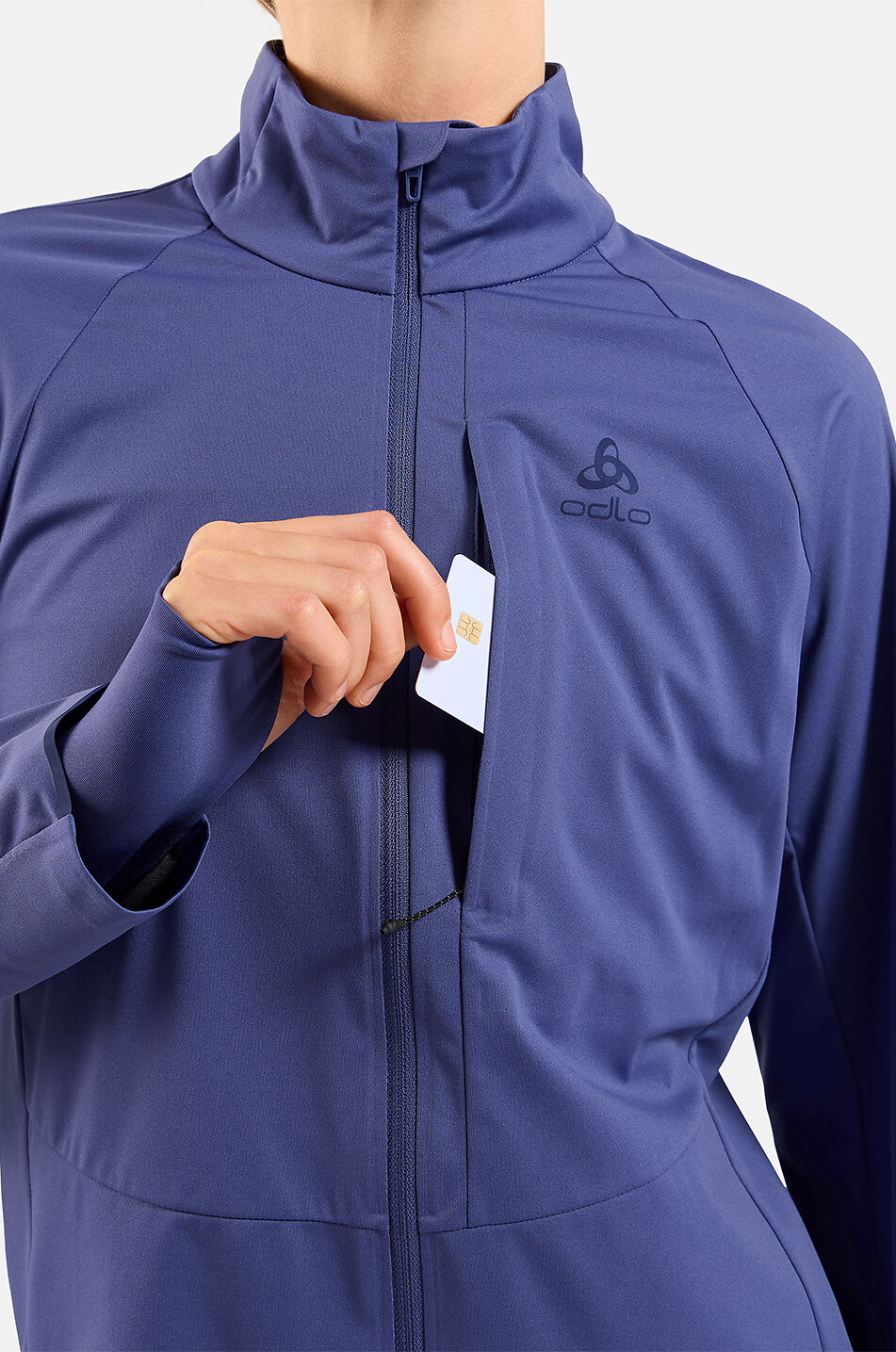 ODLO Runningjacke mit Stehkragen Zeroweight Pro Warm 2.0 Damen BLAU 7