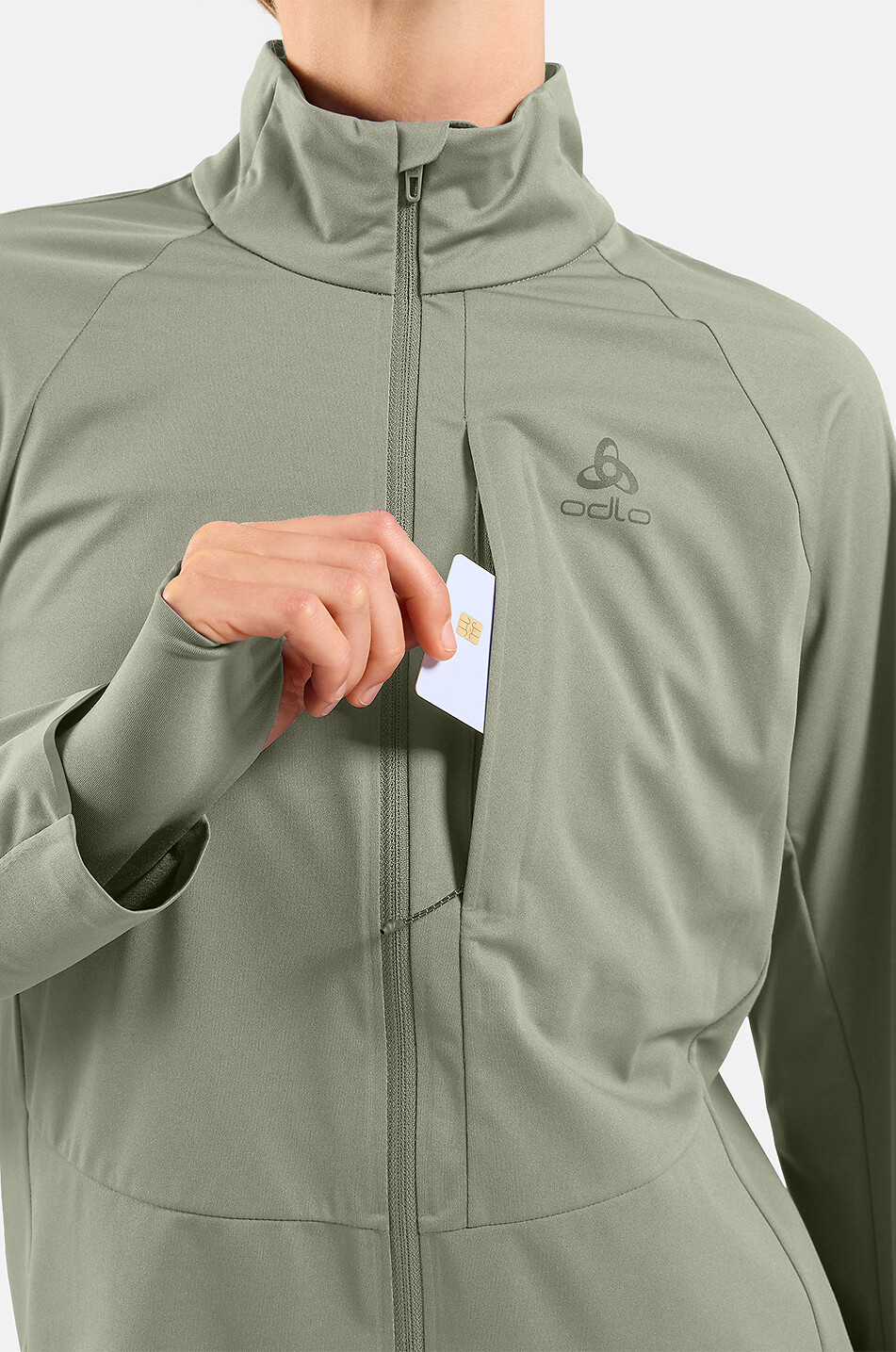 ODLO Runningjacke mit Stehkragen Zeroweight Pro Warm 2.0 Damen GRAU 5