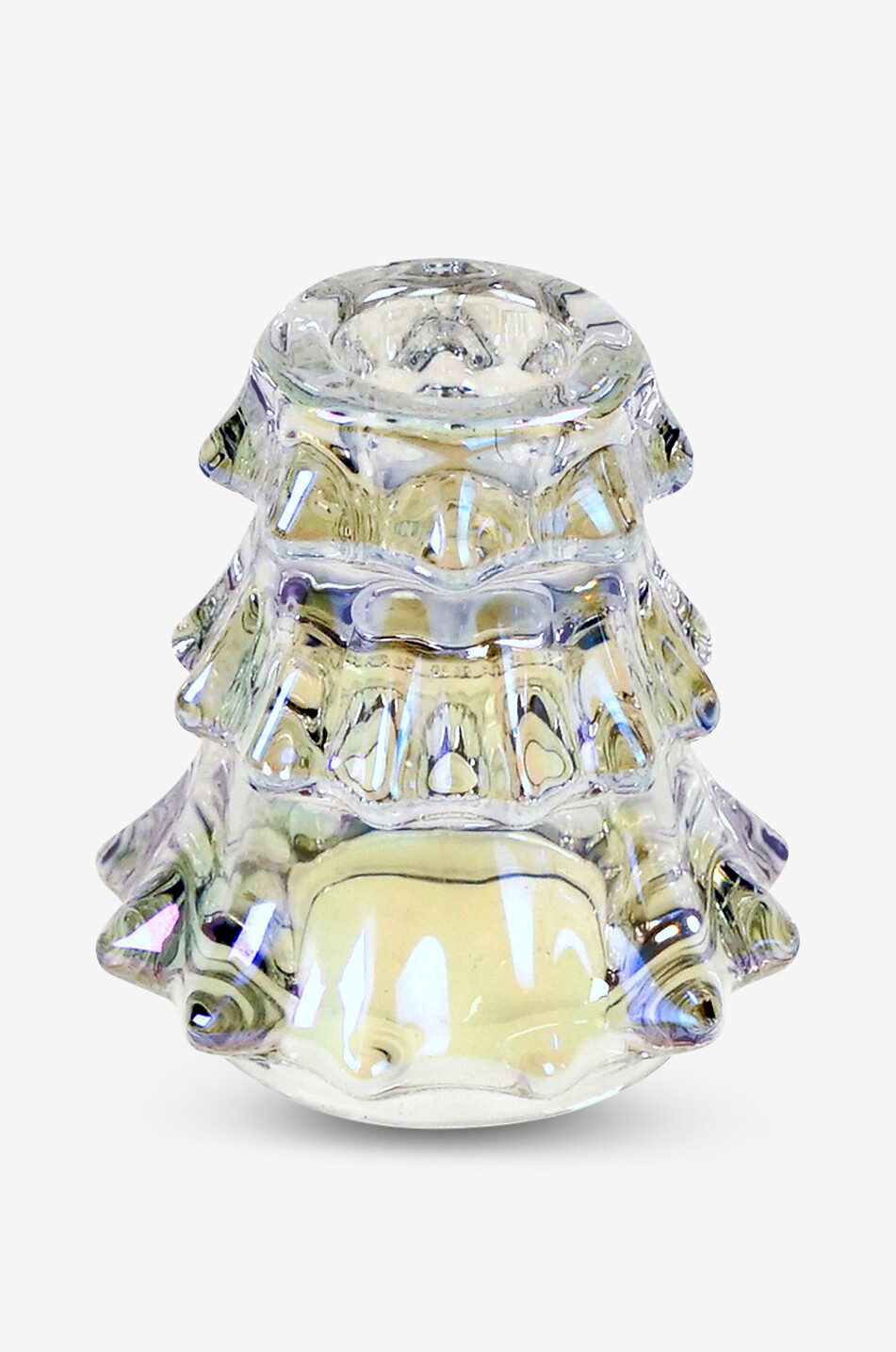 Transparenter tannenförmiger Kronleuchter