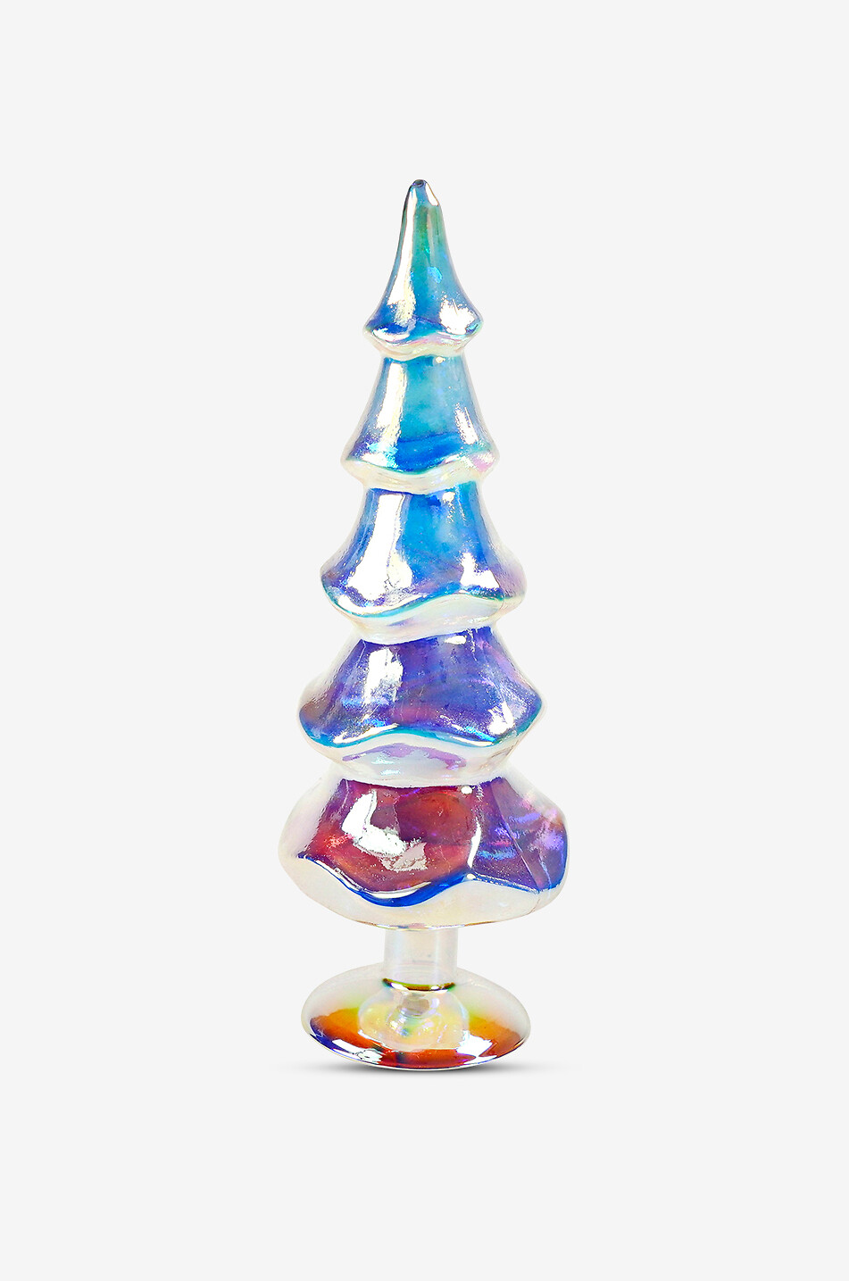 WERNER VOSS Dekorativer Tannenbaum aus irisierendem Glas - S Haus BUNT 1