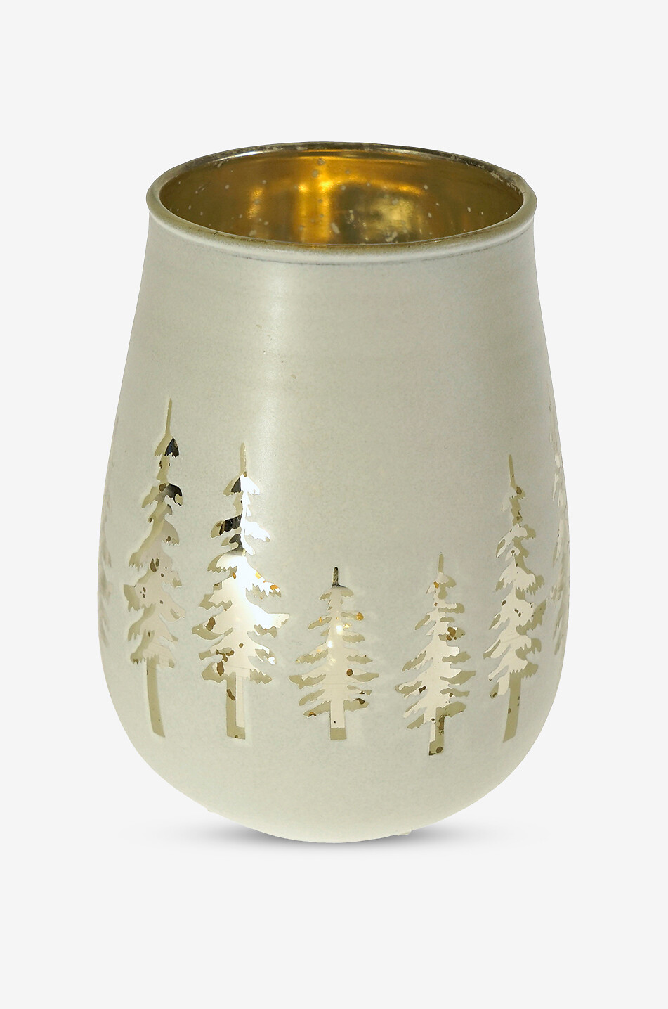 Weihnachtsbaum-Windlicht aus Glas