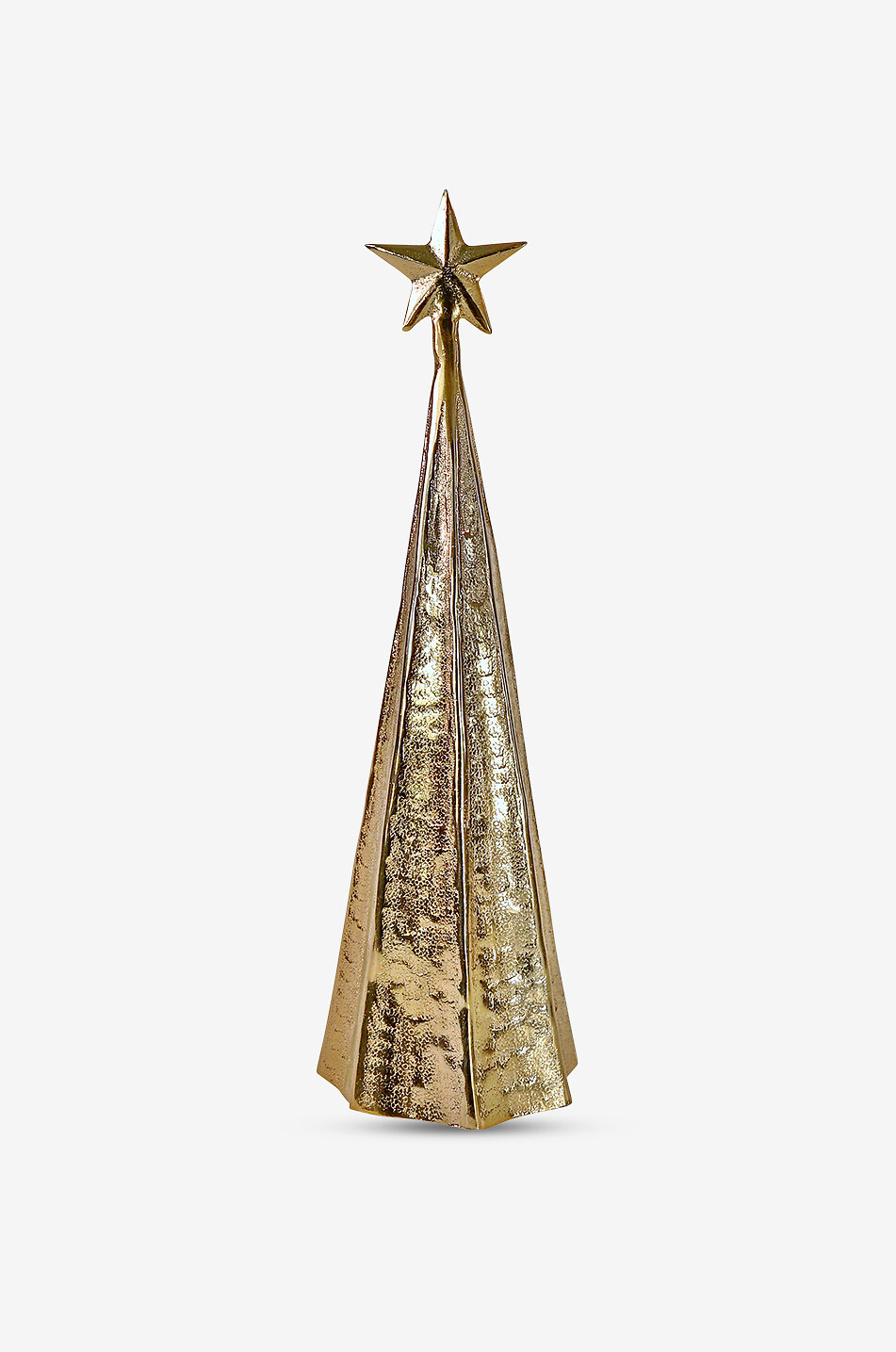 Aluminium decorative tree with star